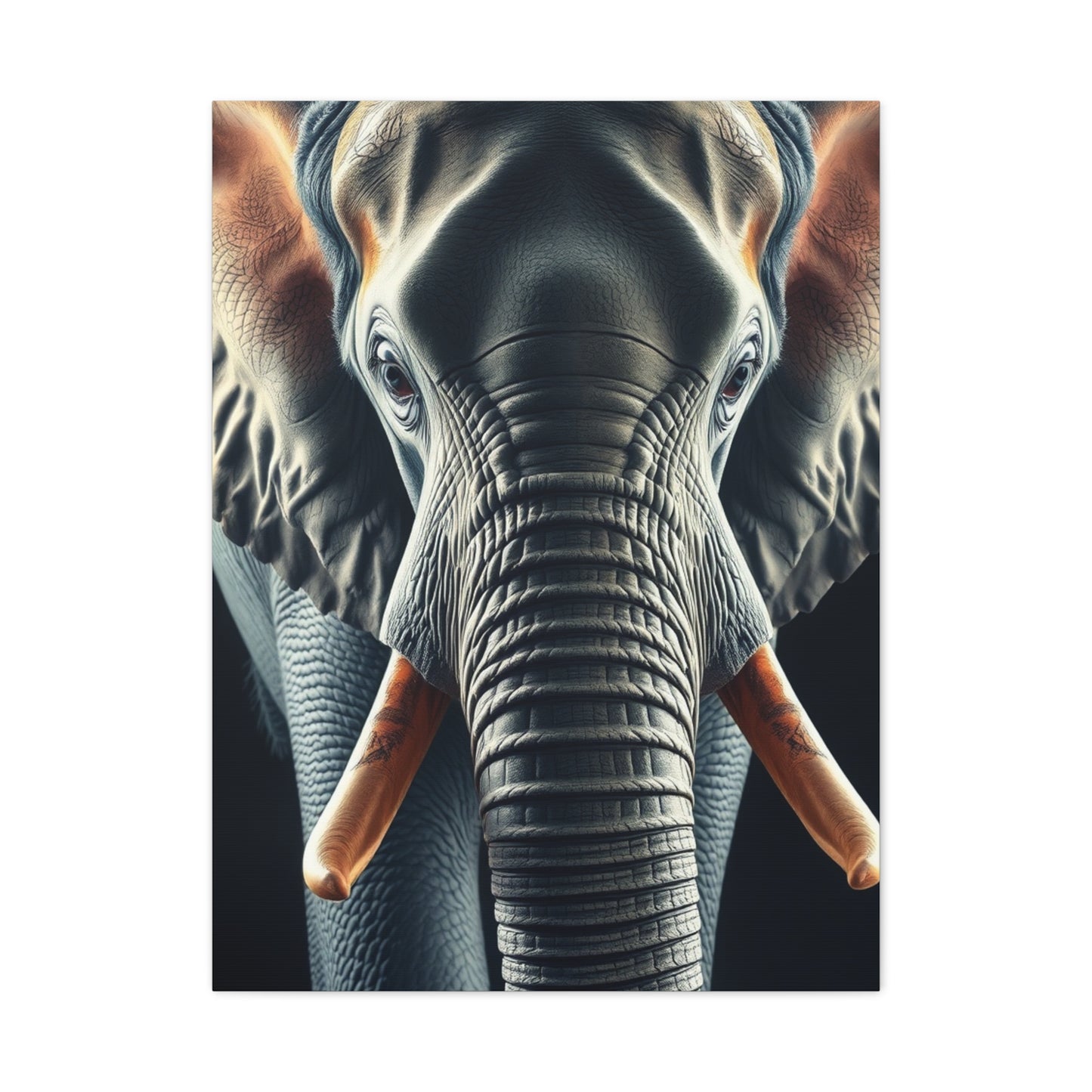 Majestic Pachyderm Portrait Wall Art & Canvas Print