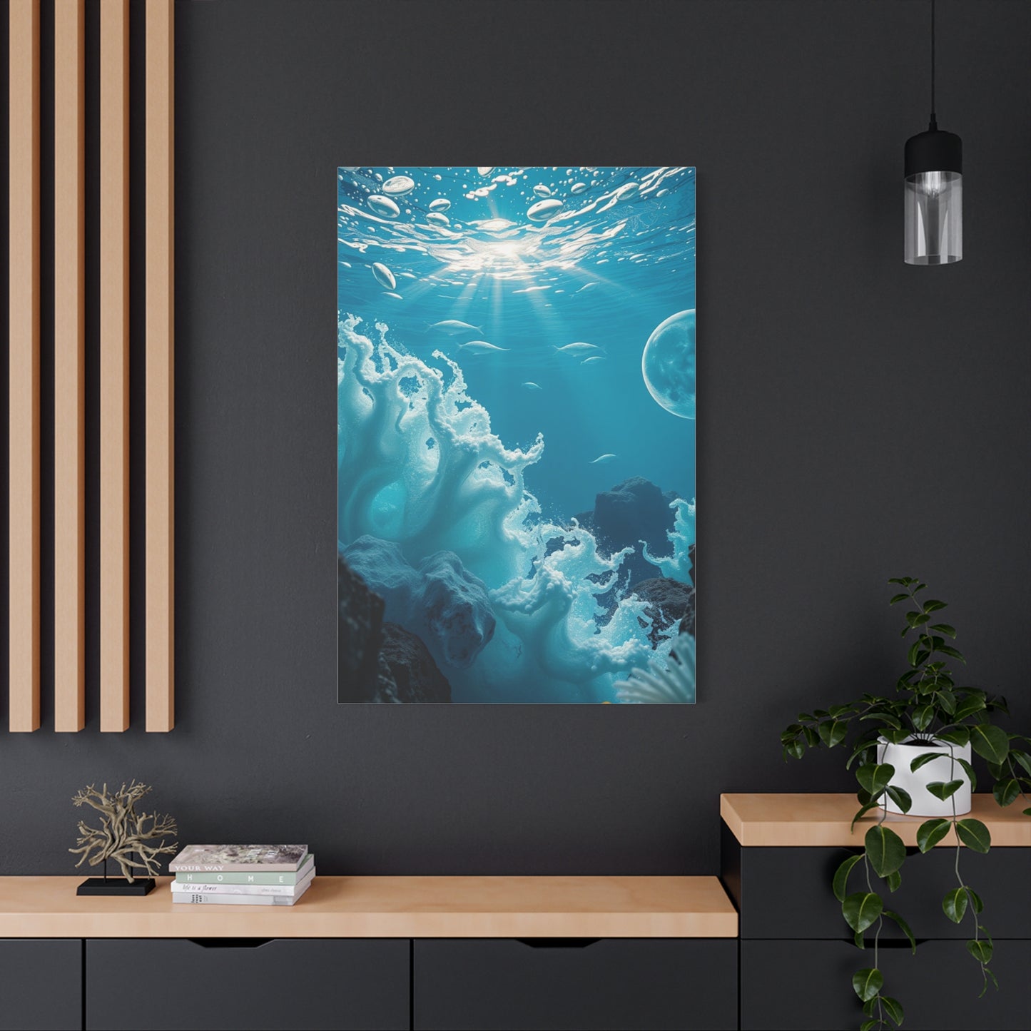 Cerulean Dreamscape Artwork Wall Art & Canvas Print