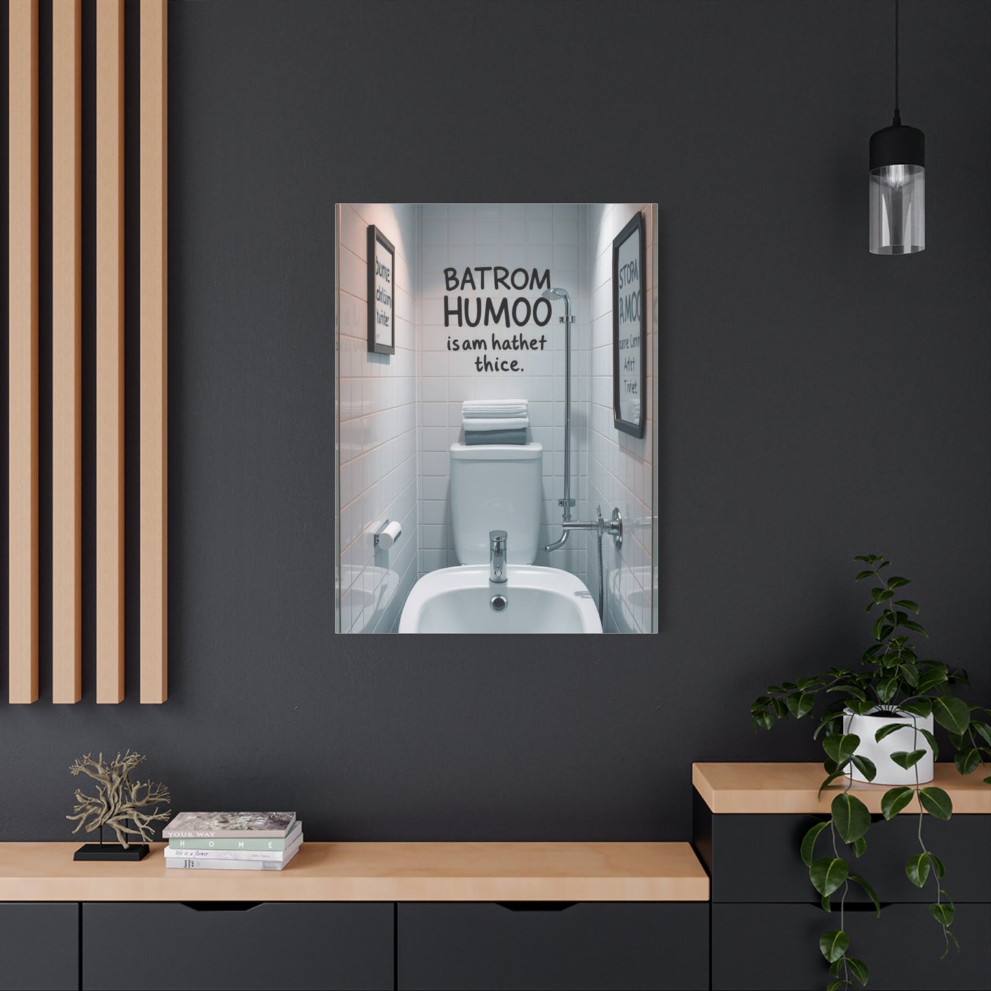 Masterpiece Bathroom Humor Art Vision Wall Art & Canvas Print
