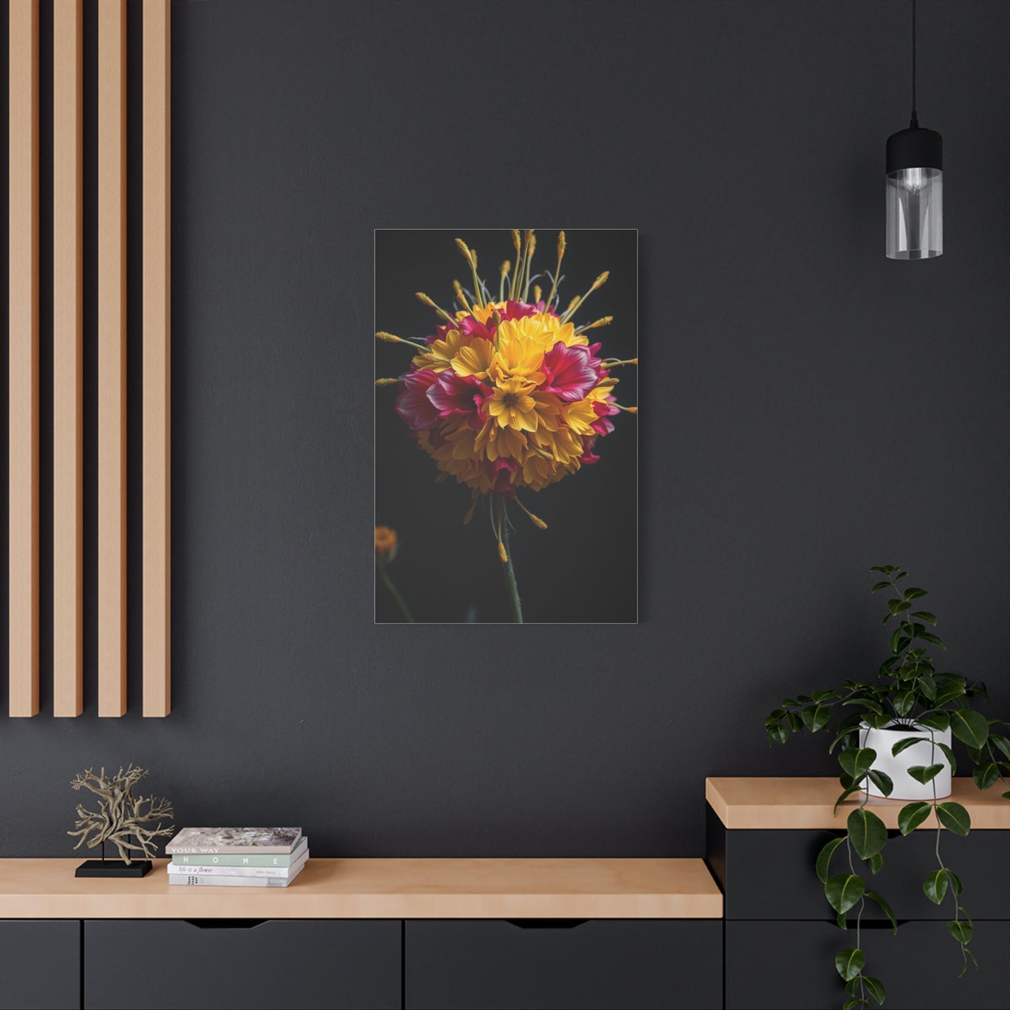 Floral Majesty Portrait Wall Art & Canvas Print