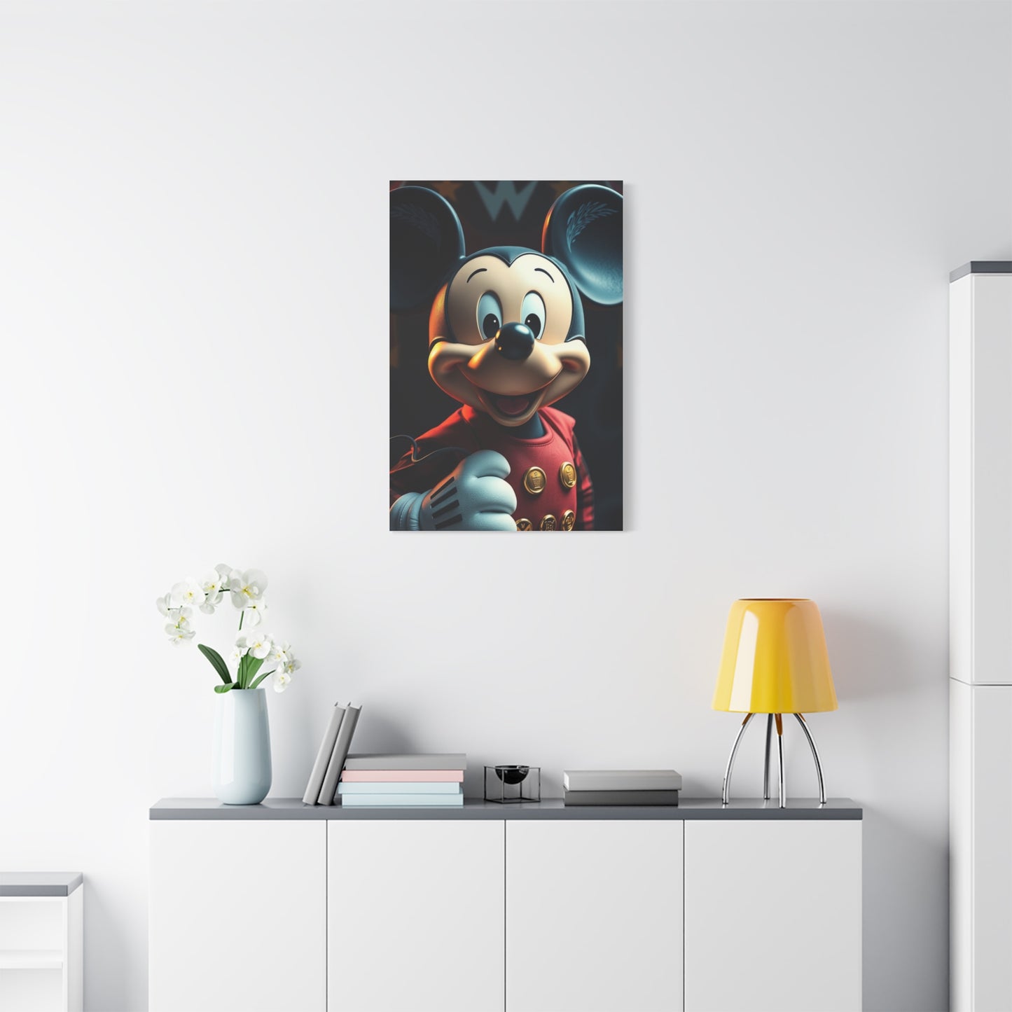 Noble Mickey Illustration Wall Art & Canvas Print