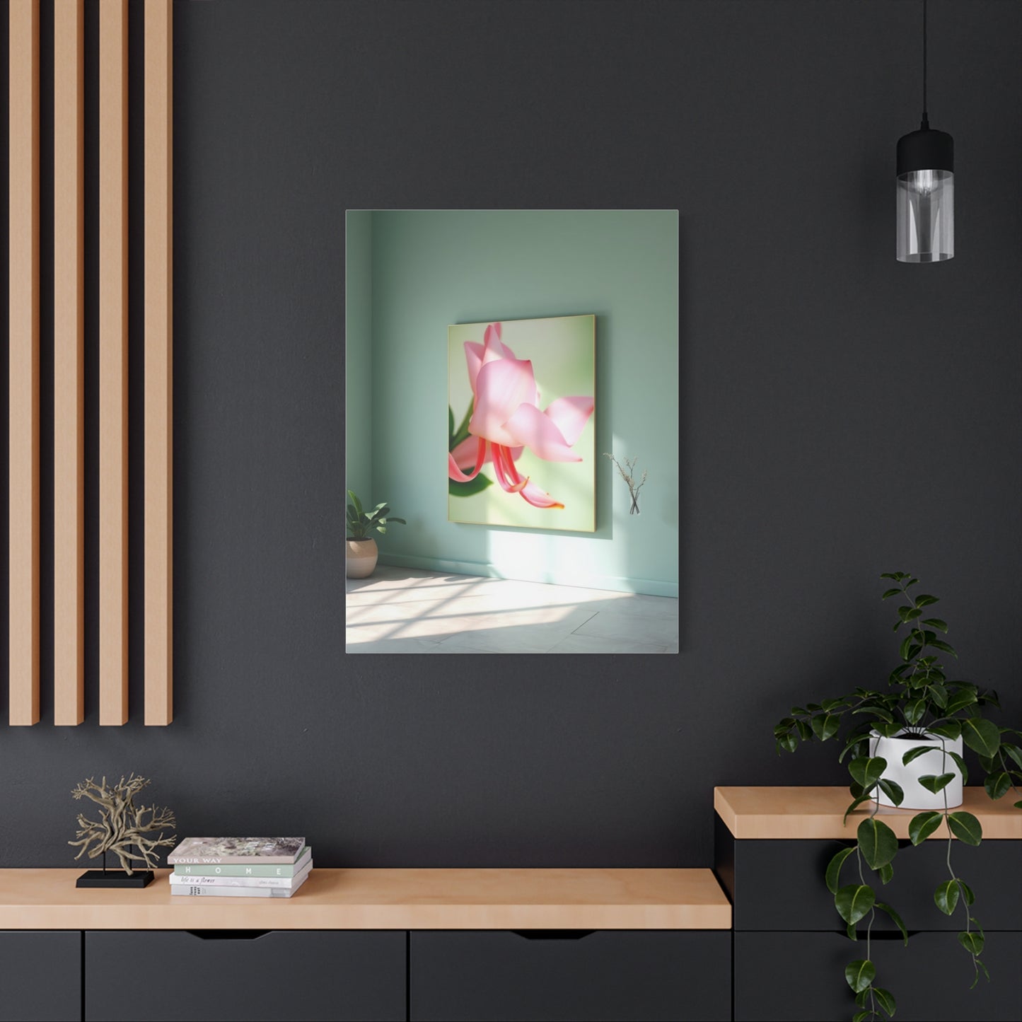 Green & Pink Canvas Art Luxury Canvas Wall Art & Canvas Print
