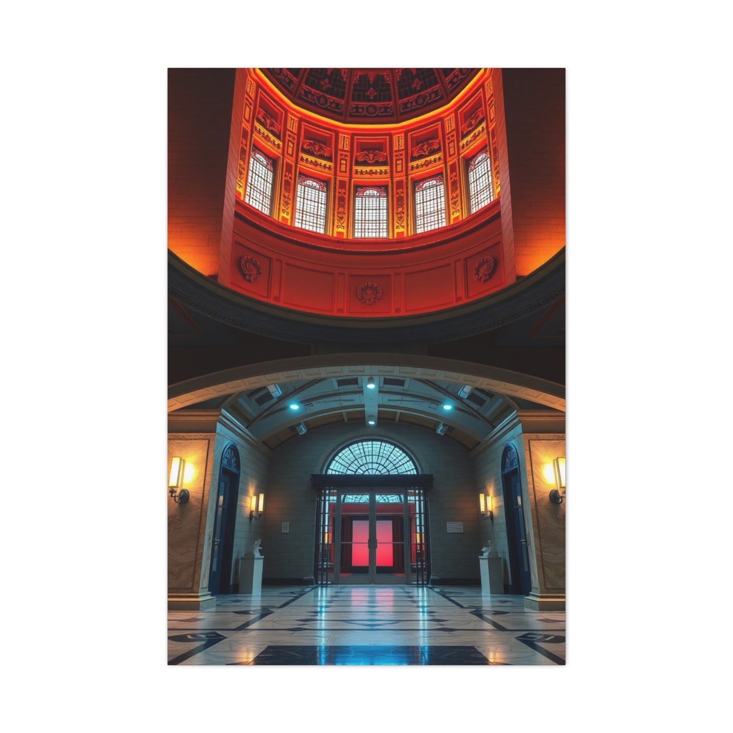 Sculptural Skyline Masterpiece Wall Art & Canvas Print