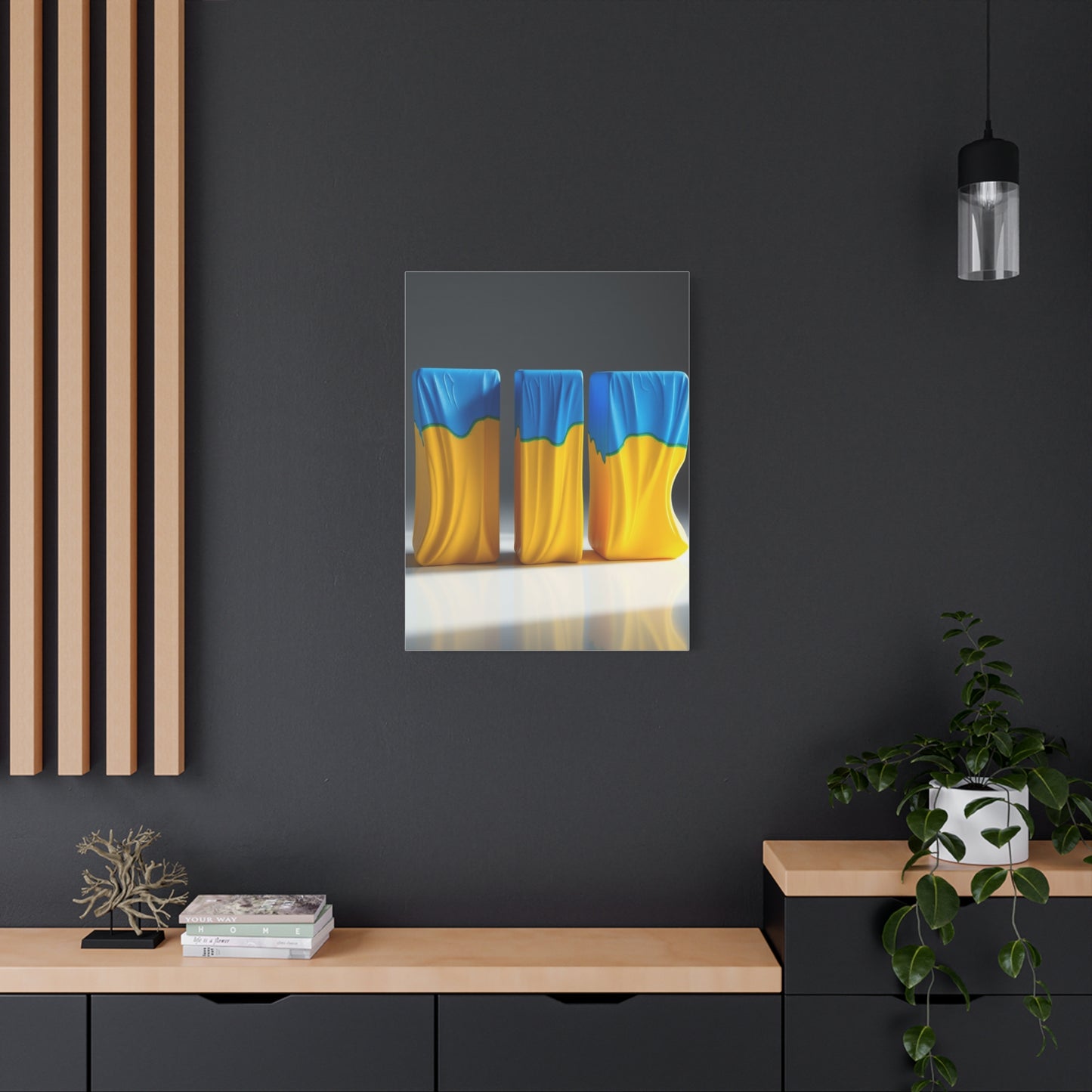 Supreme Blue & Yellow Art Collection Wall Art & Canvas Print
