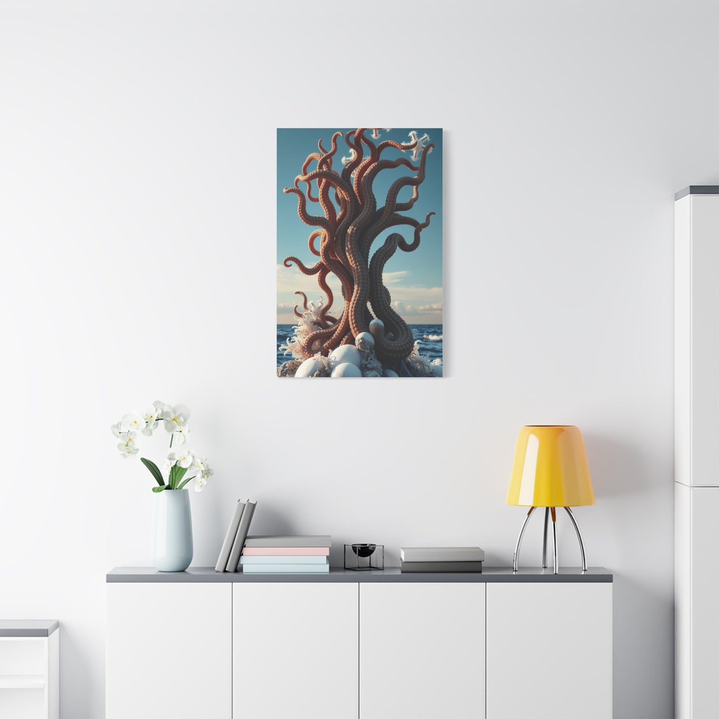 Aquamarine Marvel Canvas Wall Art & Canvas Print