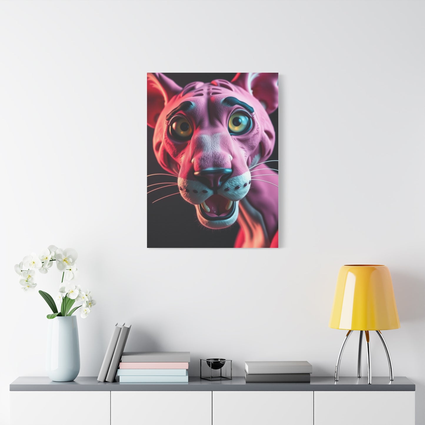 Panther Roseate Essence Wall Art & Canvas Print