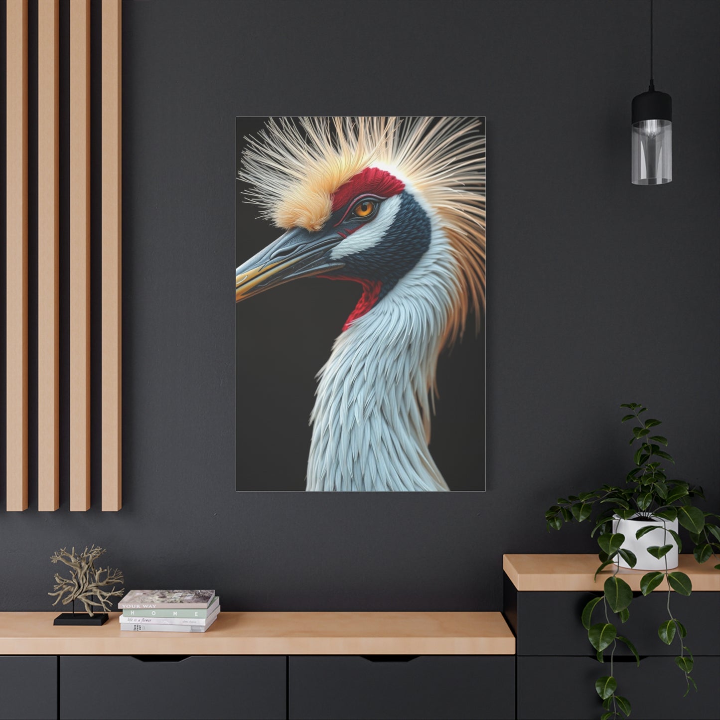 Supreme Crane Bird Art Collection Wall Art & Canvas Print