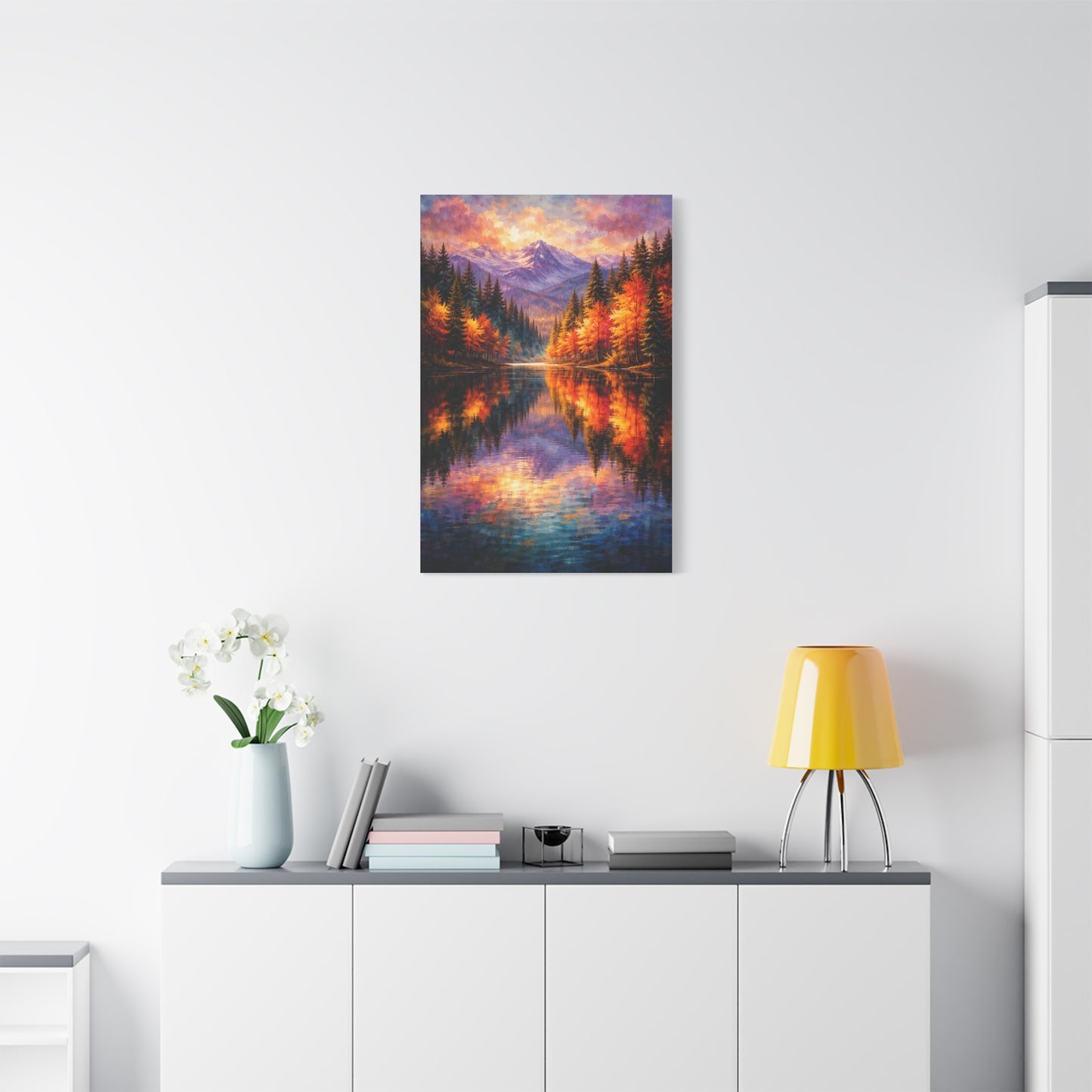 Vivid Forest Reflections Landscape Wall Art & Canvas Print