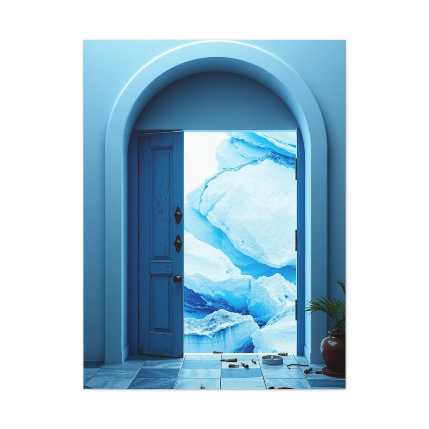 Supreme Blue and White Art Collection Wall Art & Canvas Print