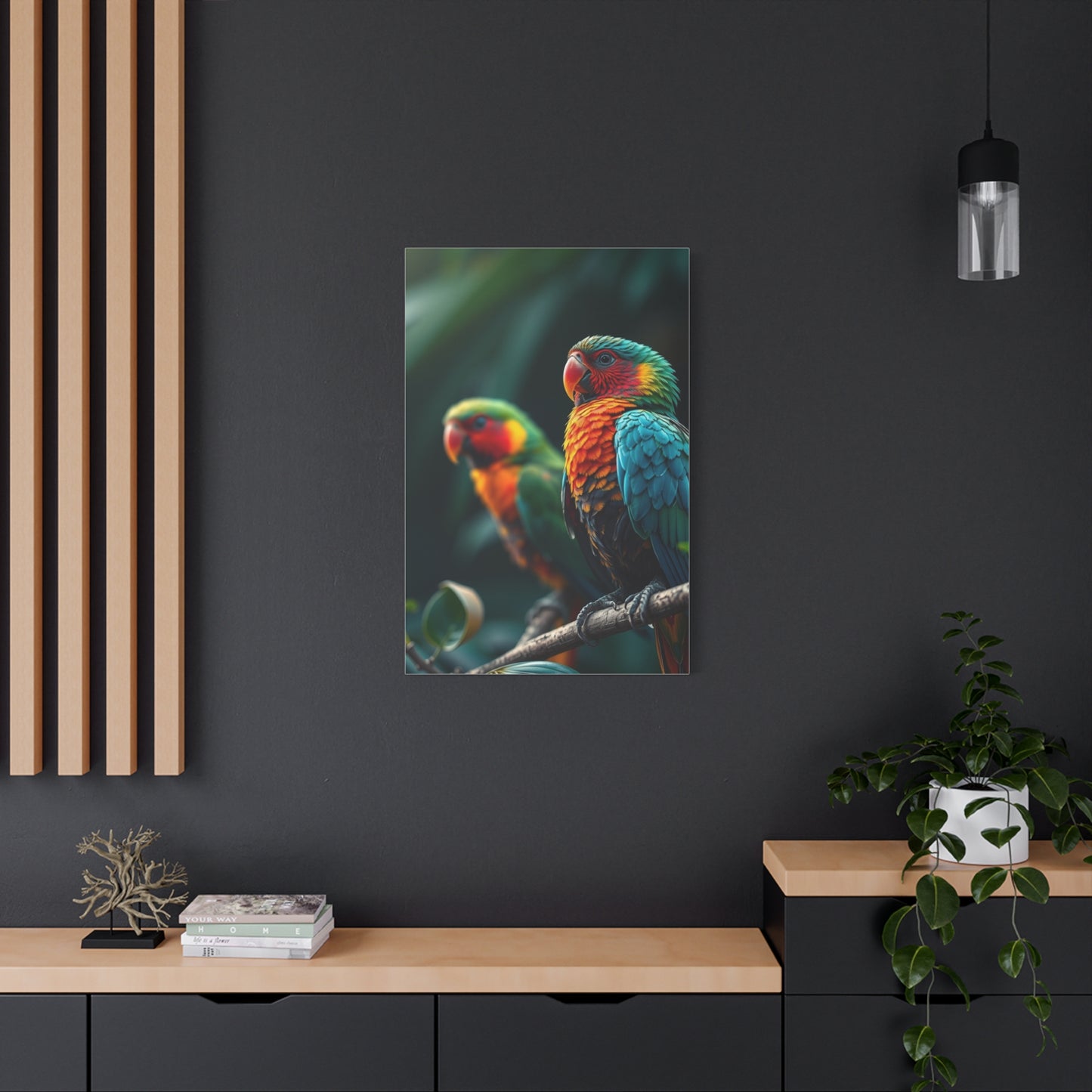 Tropical Birds Art Luxury Canvas Wall Art & Canvas Print