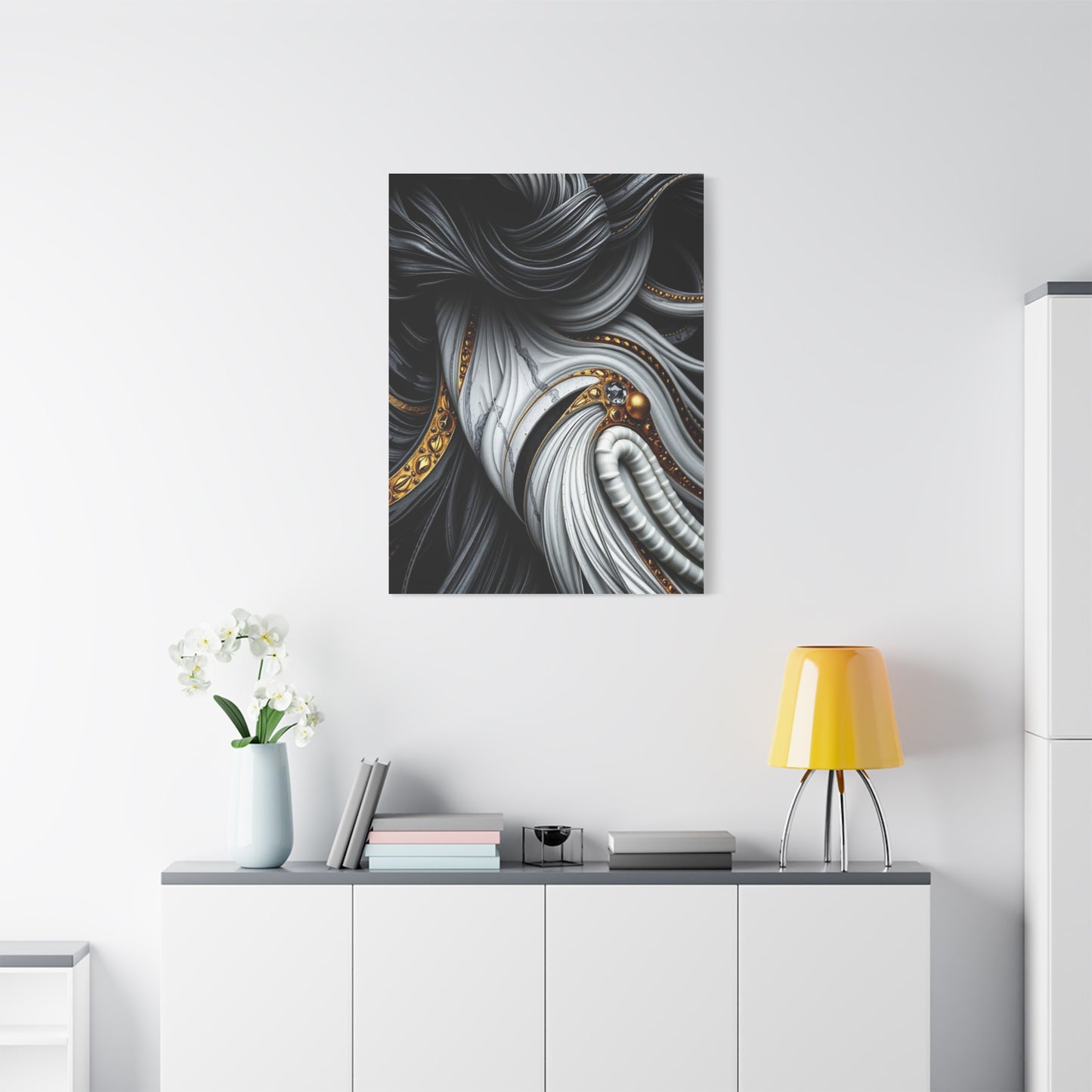Black White and Gold Art Luxury Canvas Wall Art & Canvas Print