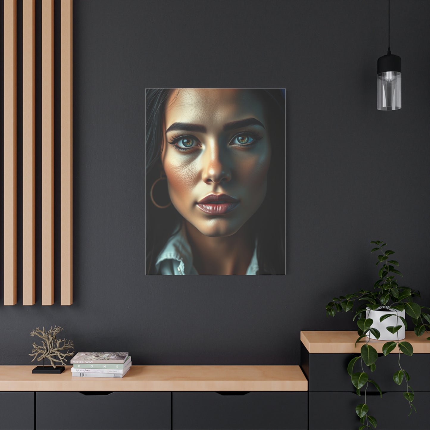 Elite Black, White & Blue Art Vision Wall Art & Canvas Print