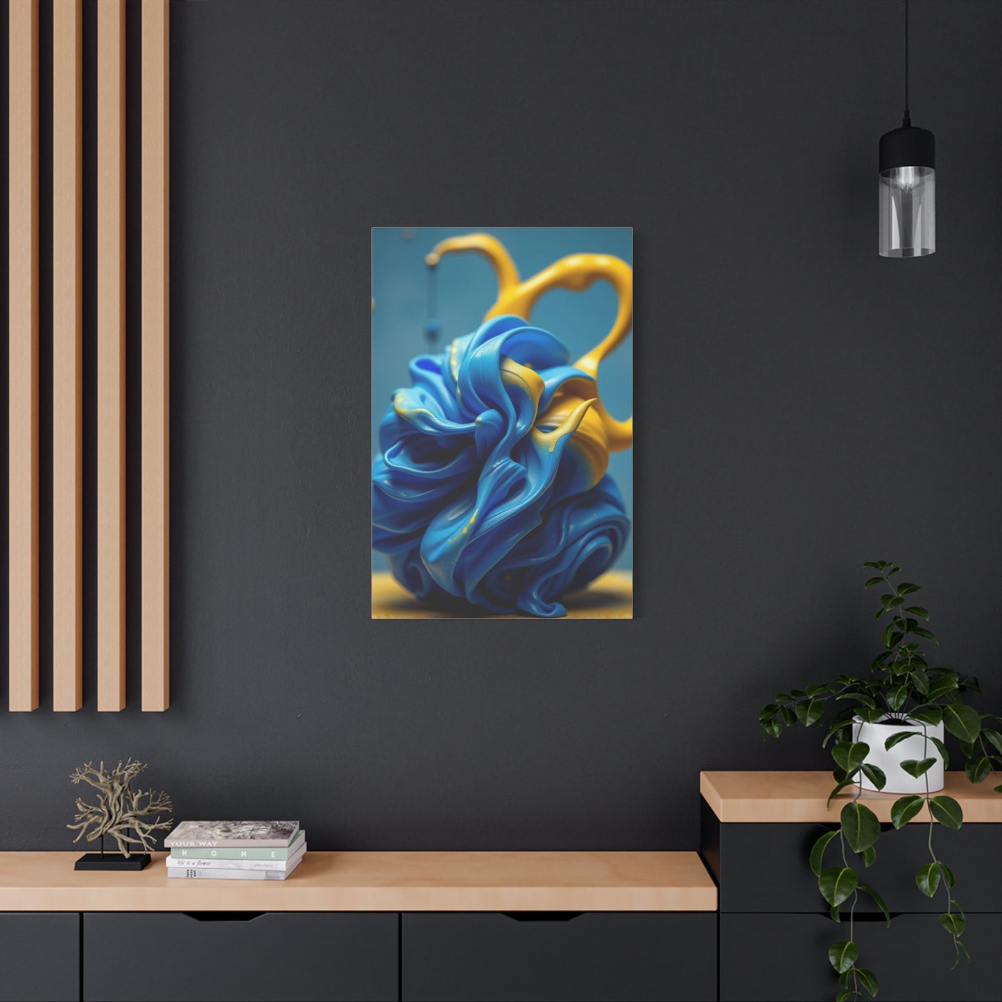 Supreme Blue & Yellow Art Collection Wall Art & Canvas Print