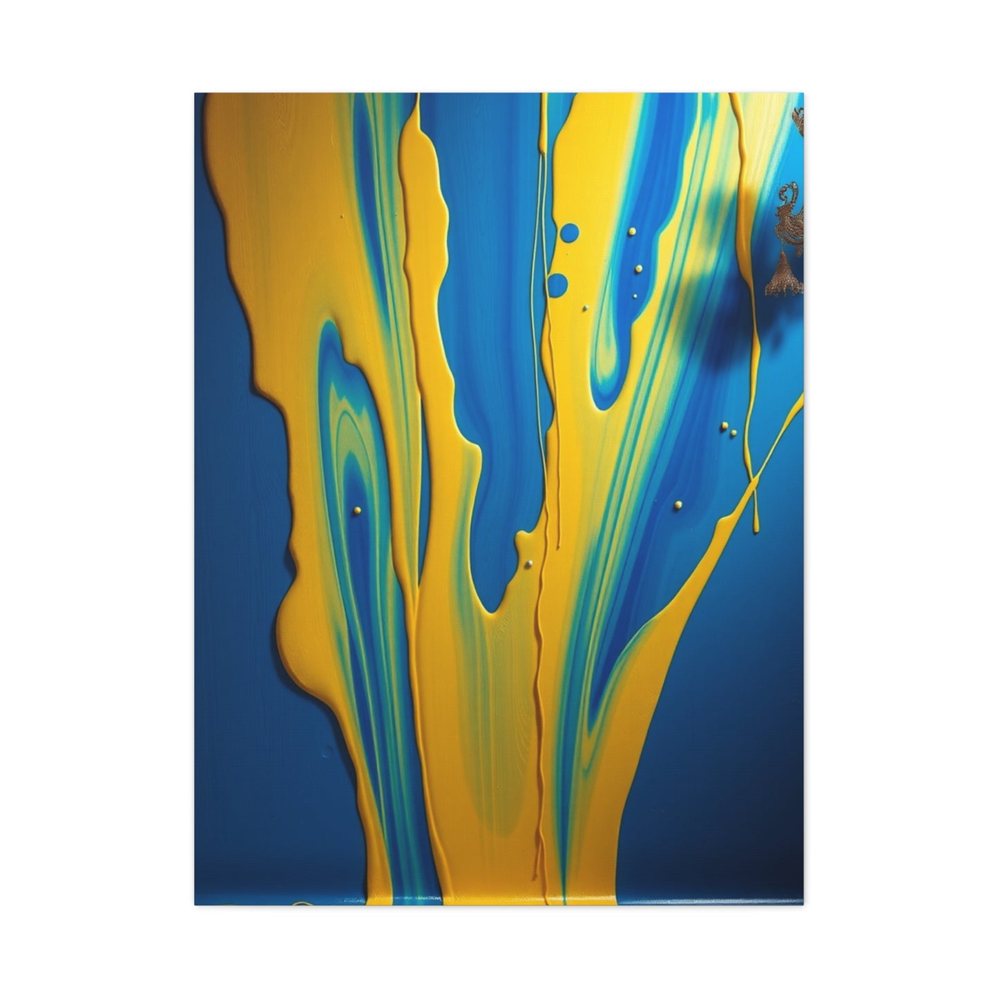 Blue & Yellow Art Supreme Gallery Wall Art & Canvas Print