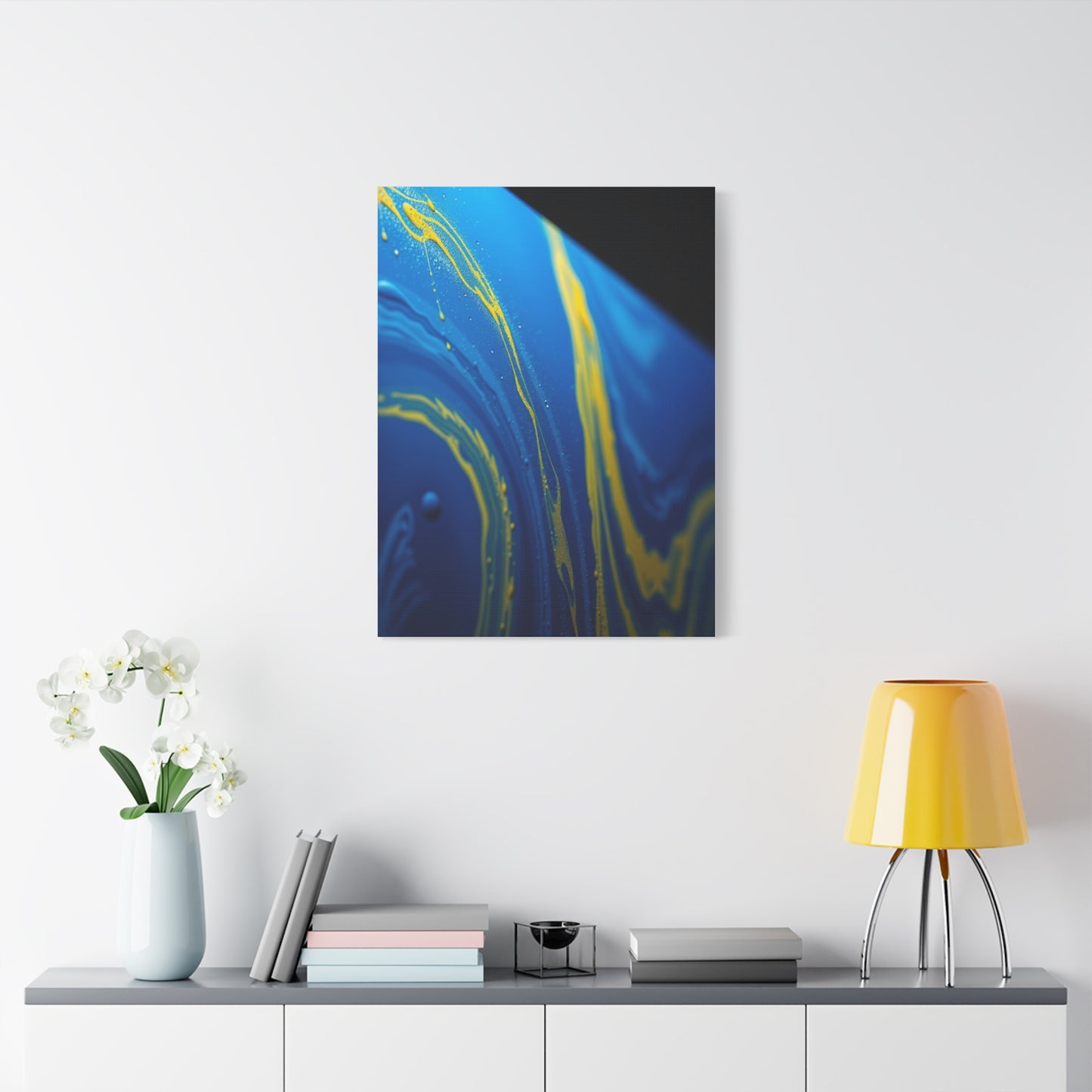 Blue & Yellow Art Supreme Gallery Wall Art & Canvas Print