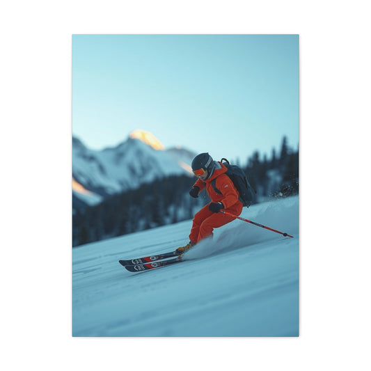 Masterpiece Skiing Art Vision Wall Art & Canvas Print