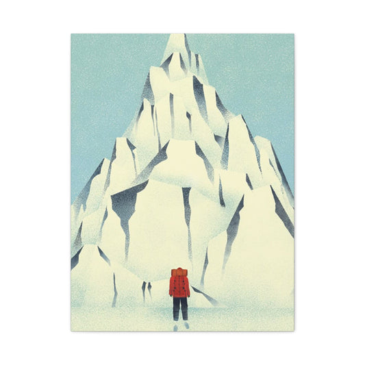 Skiers And Snowy Mountain Wall Art & Canvas Prints