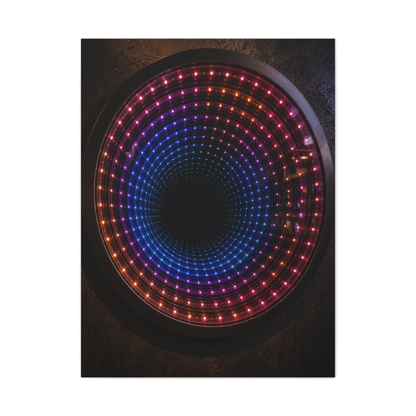 Infinity Neon Tunnel Mirror Wall Art & Canvas Print