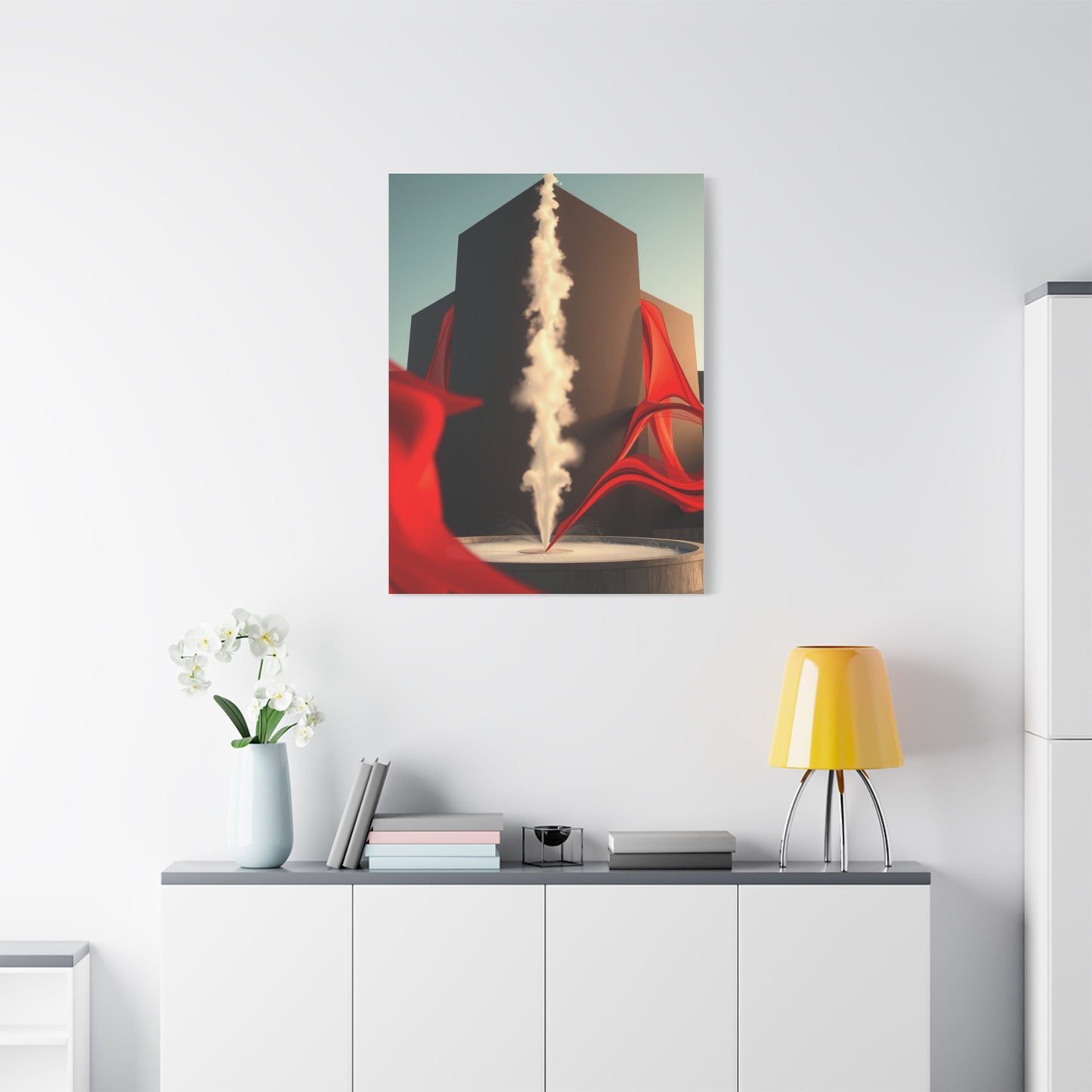 Elite Black, White & Red Art Vision Wall Art & Canvas Print