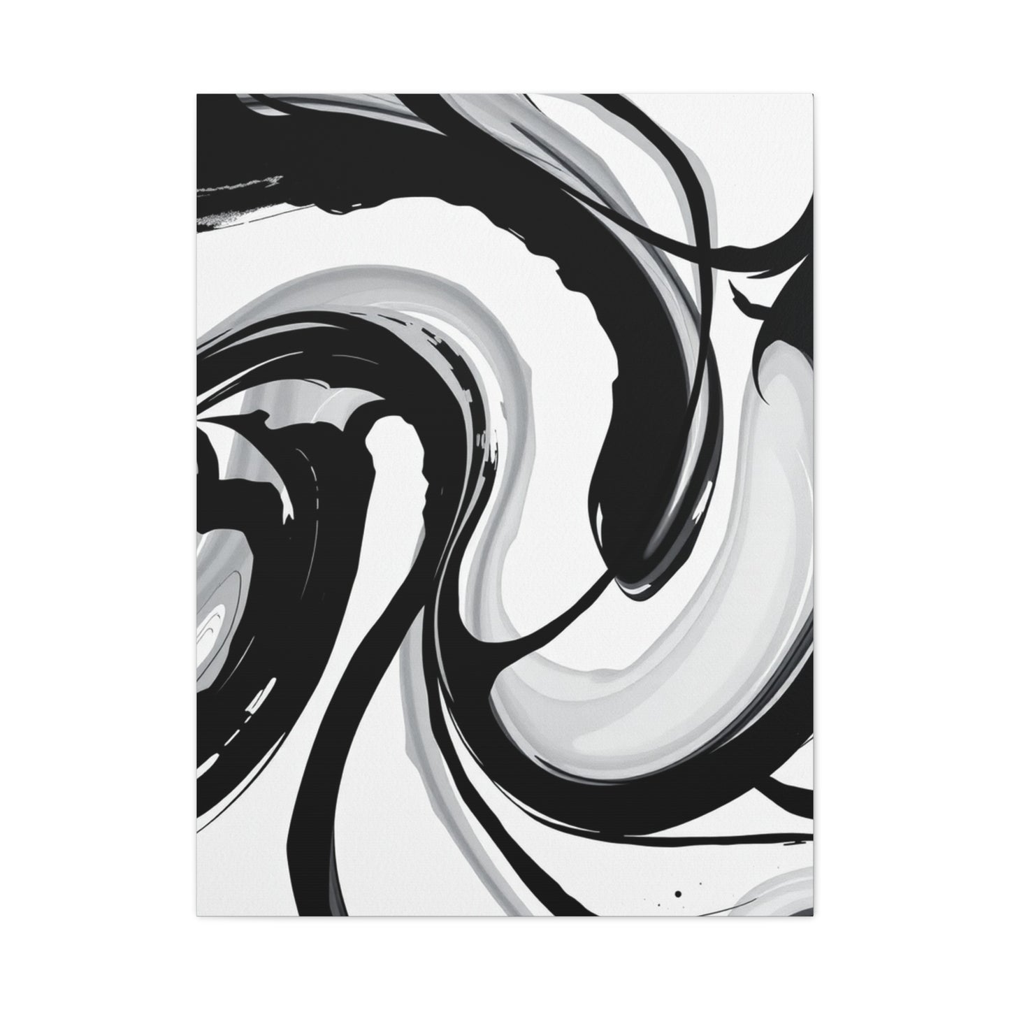 Black and White Abstract Art Refined Canvas Wall Art & Canvas Print