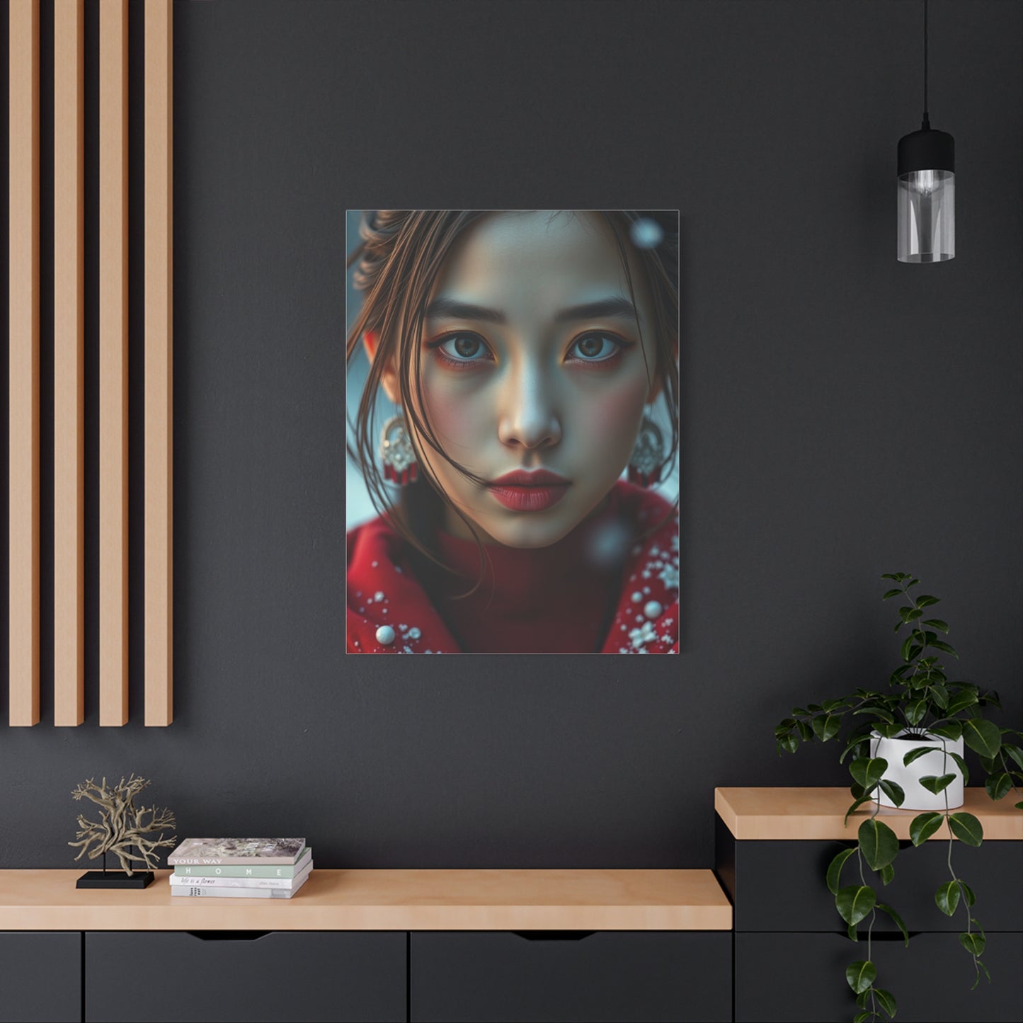 Chic Crimson Canvas Wall Art & Canvas Print