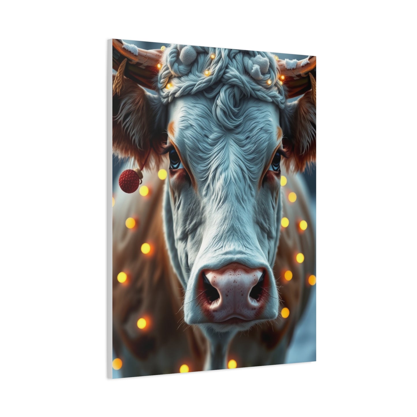 Vision Christmas Cow Art Art Wall Art & Canvas Print