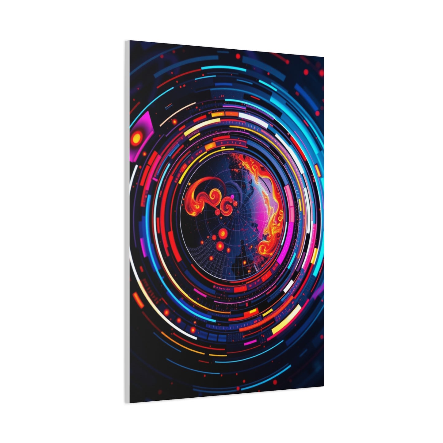 Vision Circular Abstract Art Art Wall Art & Canvas Print