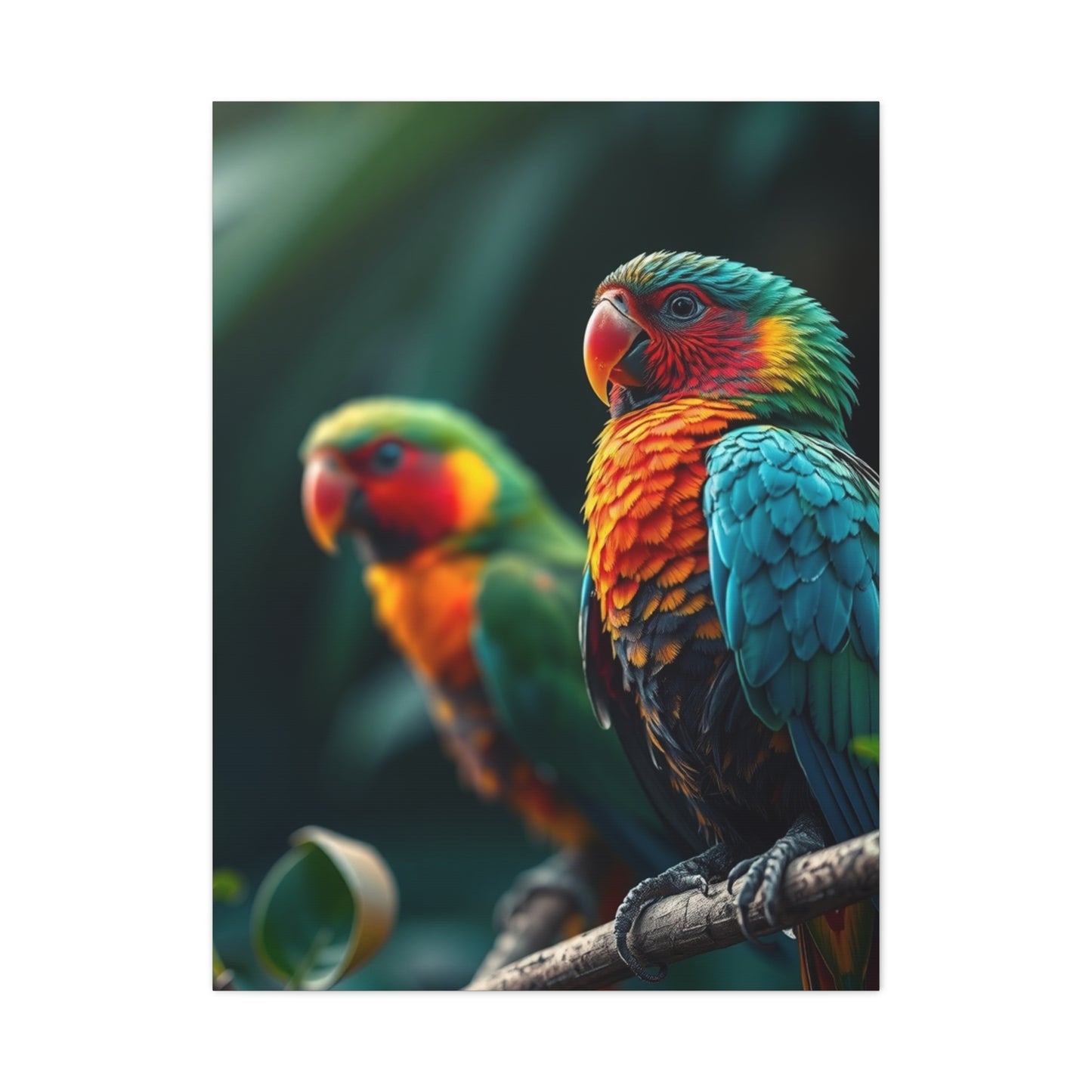 Tropical Birds Art Luxury Canvas Wall Art & Canvas Print