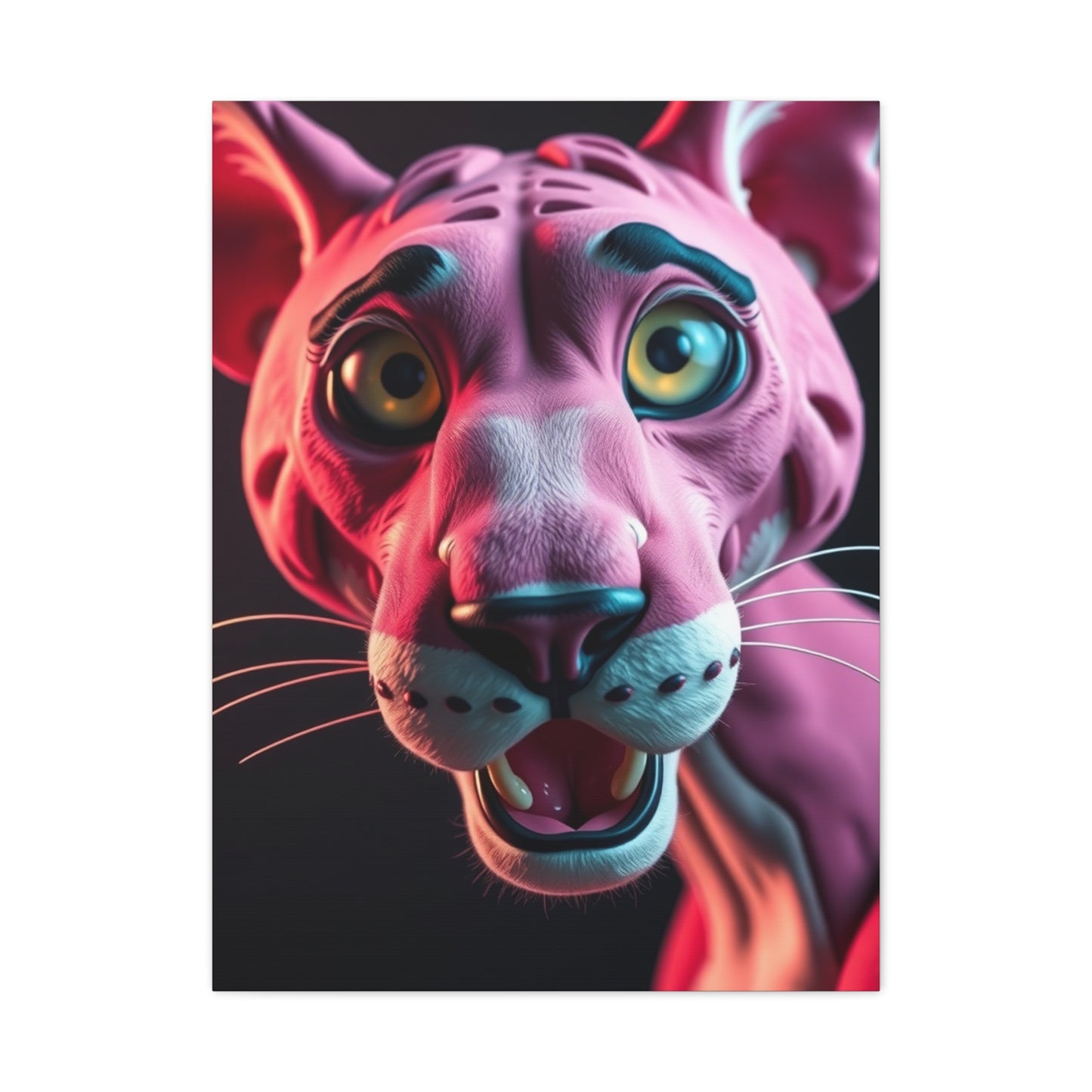 Panther Roseate Essence Wall Art & Canvas Print