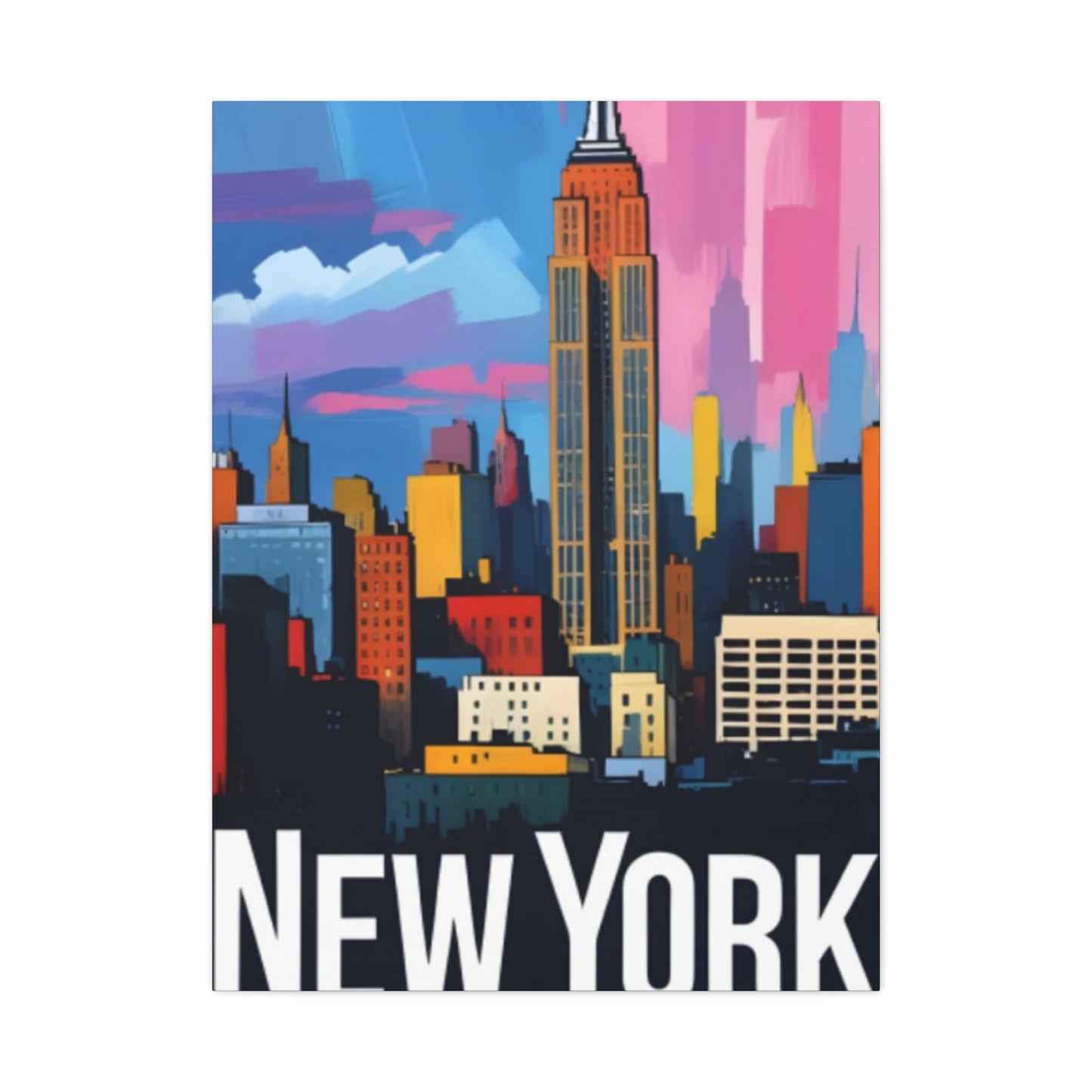Colorful NYC Skyline Wall Art & Canvas Prints