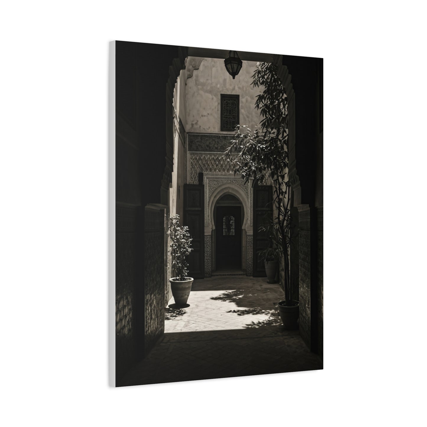 Moorish Courtyard Archway Light Wall Art & Canvas Prints