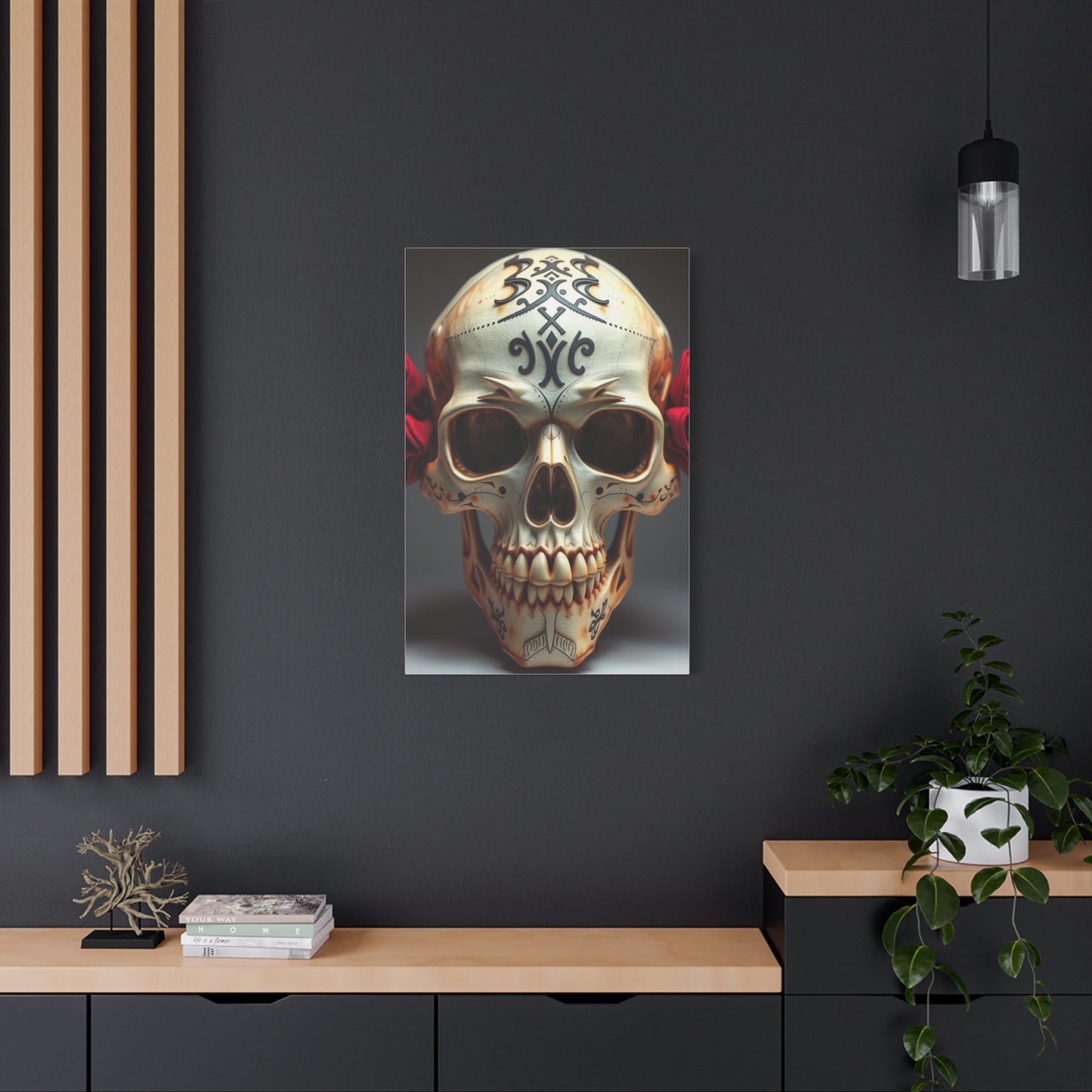 Imperial Bone Portrait Wall Art & Canvas Print
