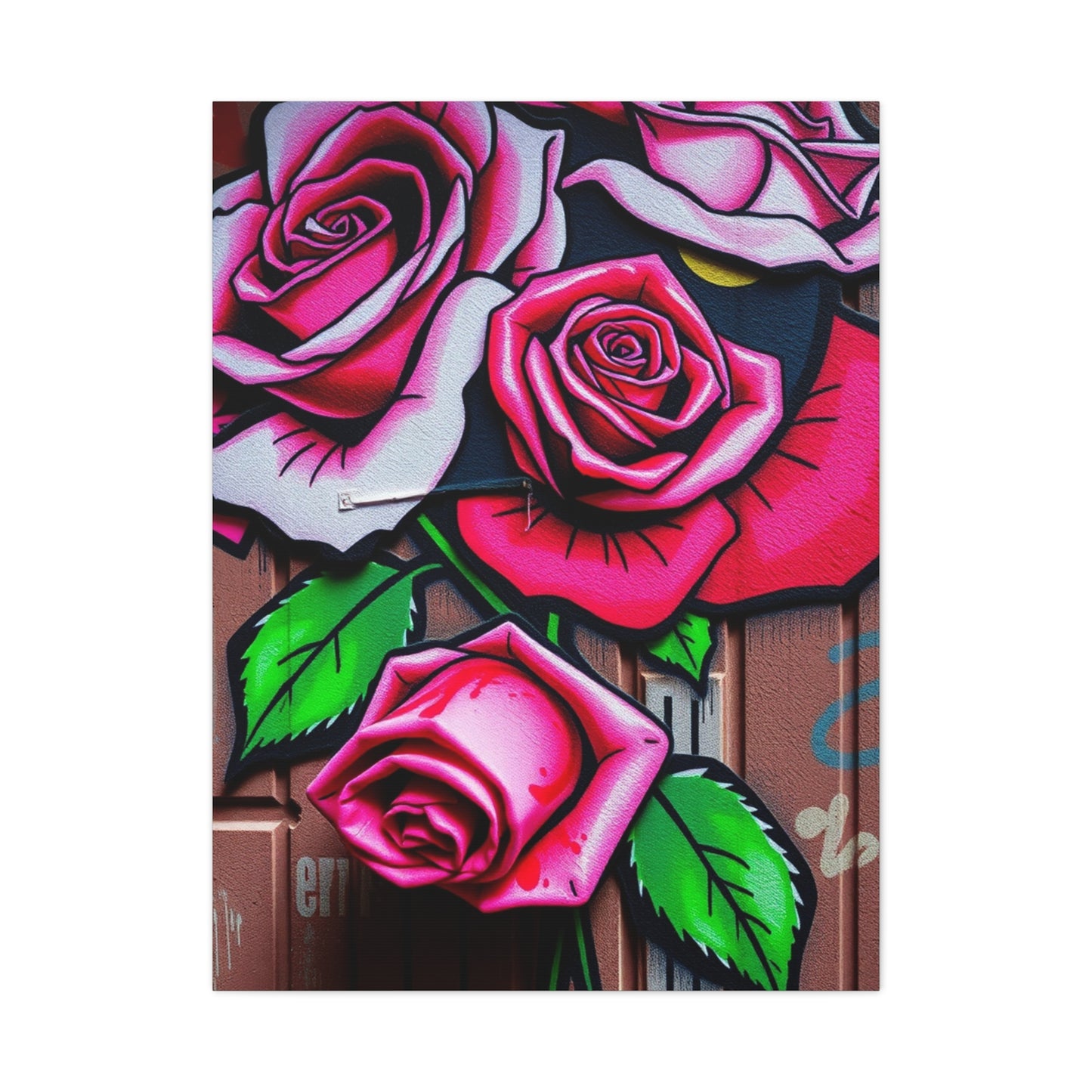 Sublime Rose Graffiti Art Wall Art & Canvas Print