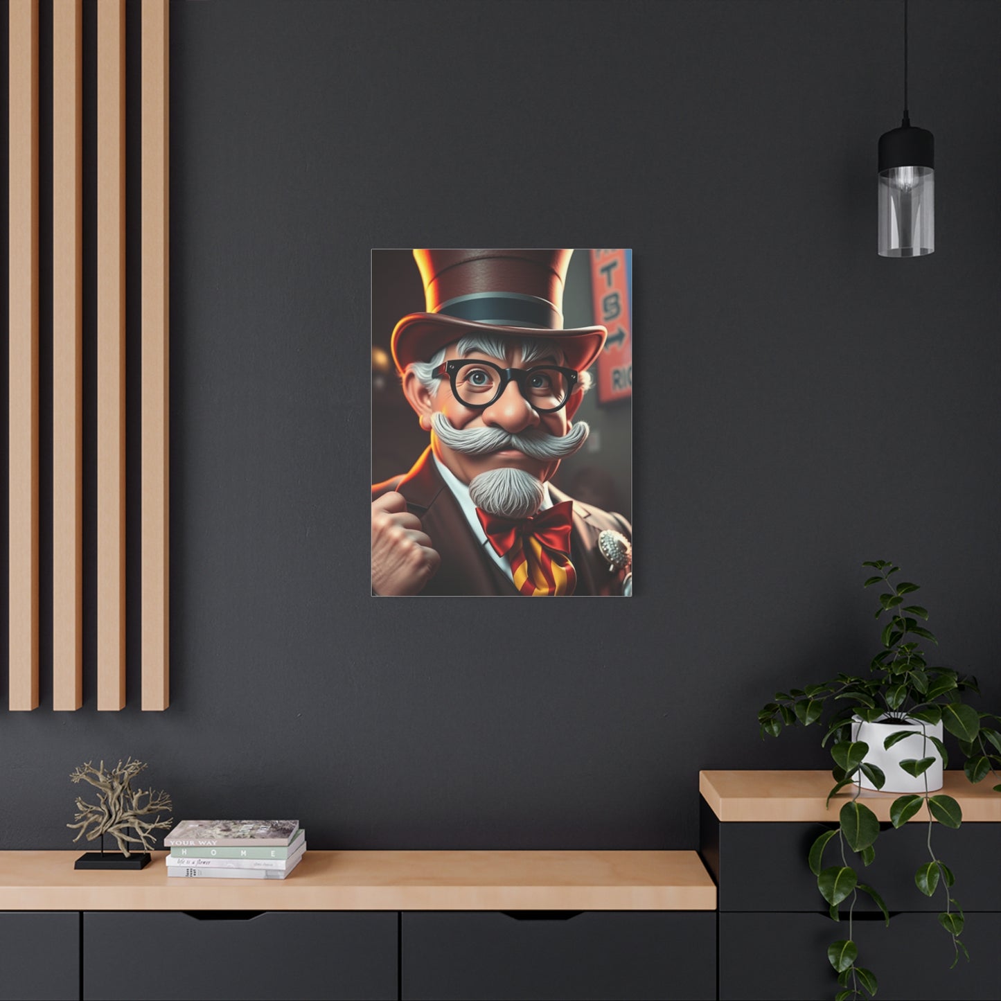 Vision Rich Uncle Pennybags Art Art Wall Art & Canvas Print
