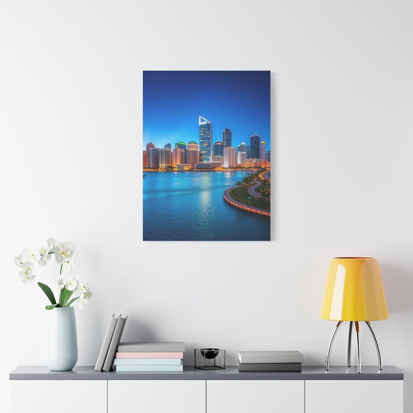 Luxe Miami Panorama Masterpiece Wall Art & Canvas Print