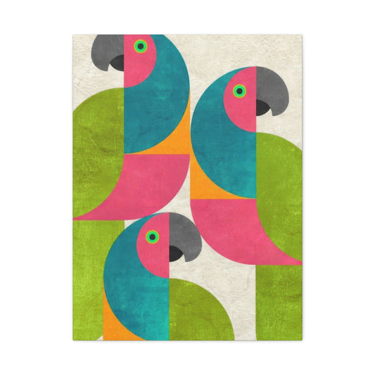 Parrot Abstract Colorful Wall Art & Canvas Prints