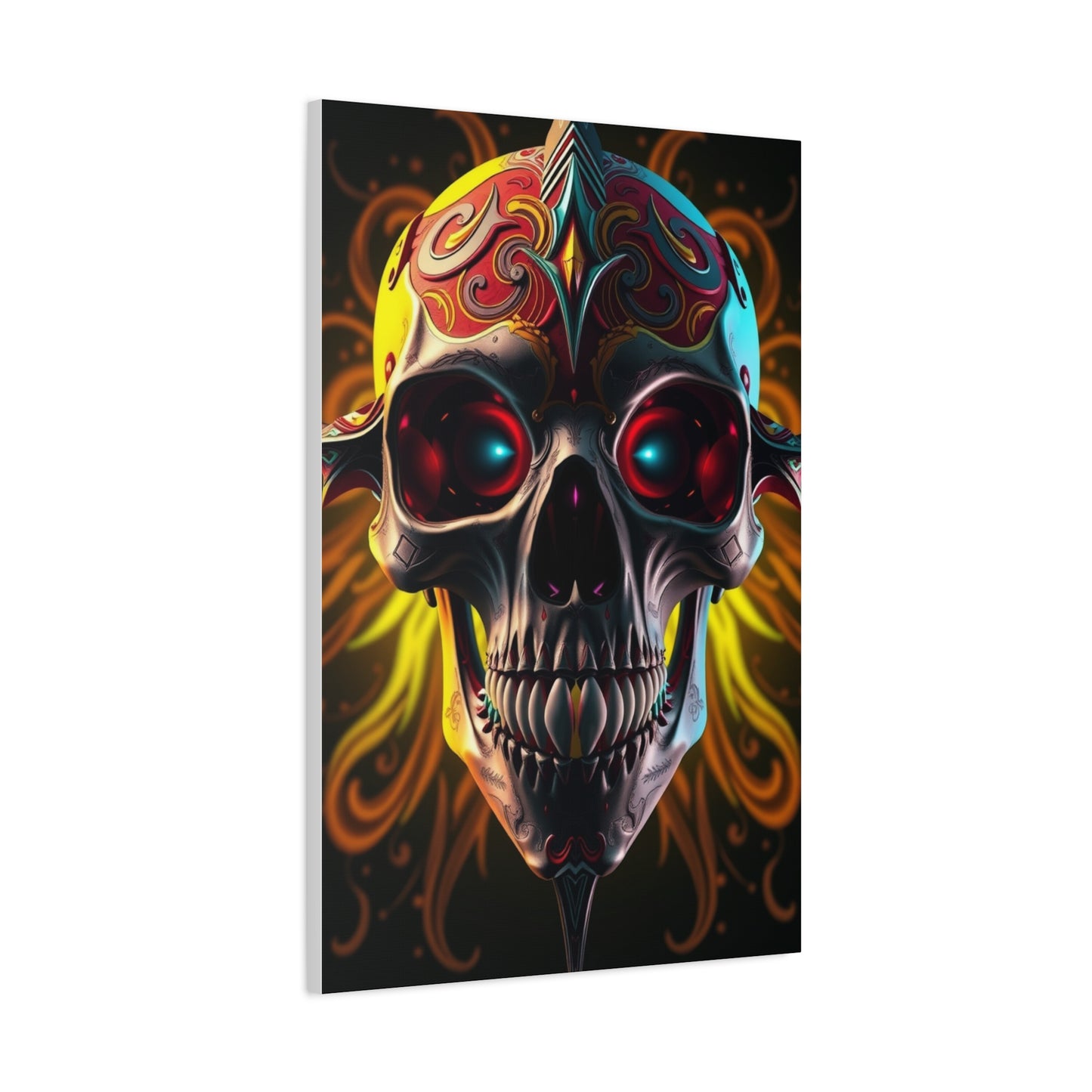 Masterpiece 3D Trippy Skull Art By Ali Gulec Art Vision Wall Art & Canvas Print