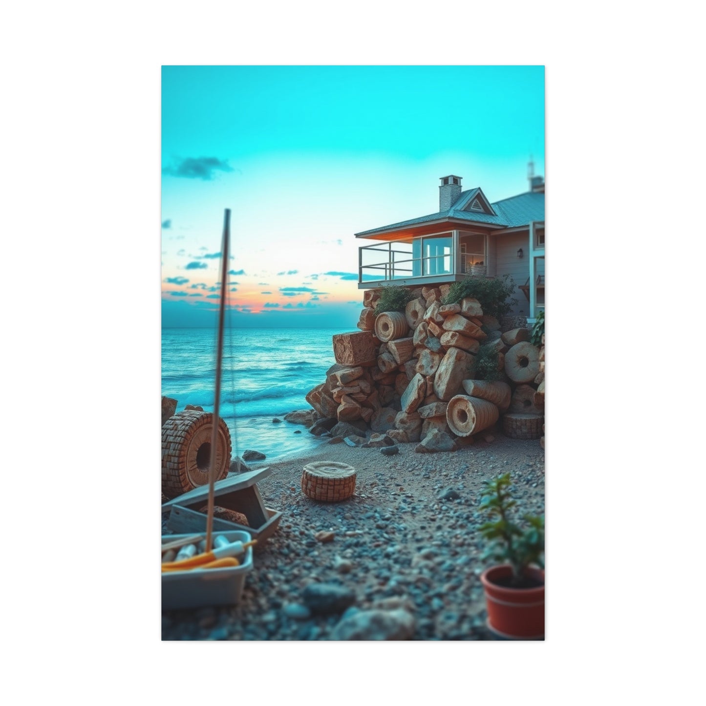 Ocean Breeze Elegance Wall Art & Canvas Print