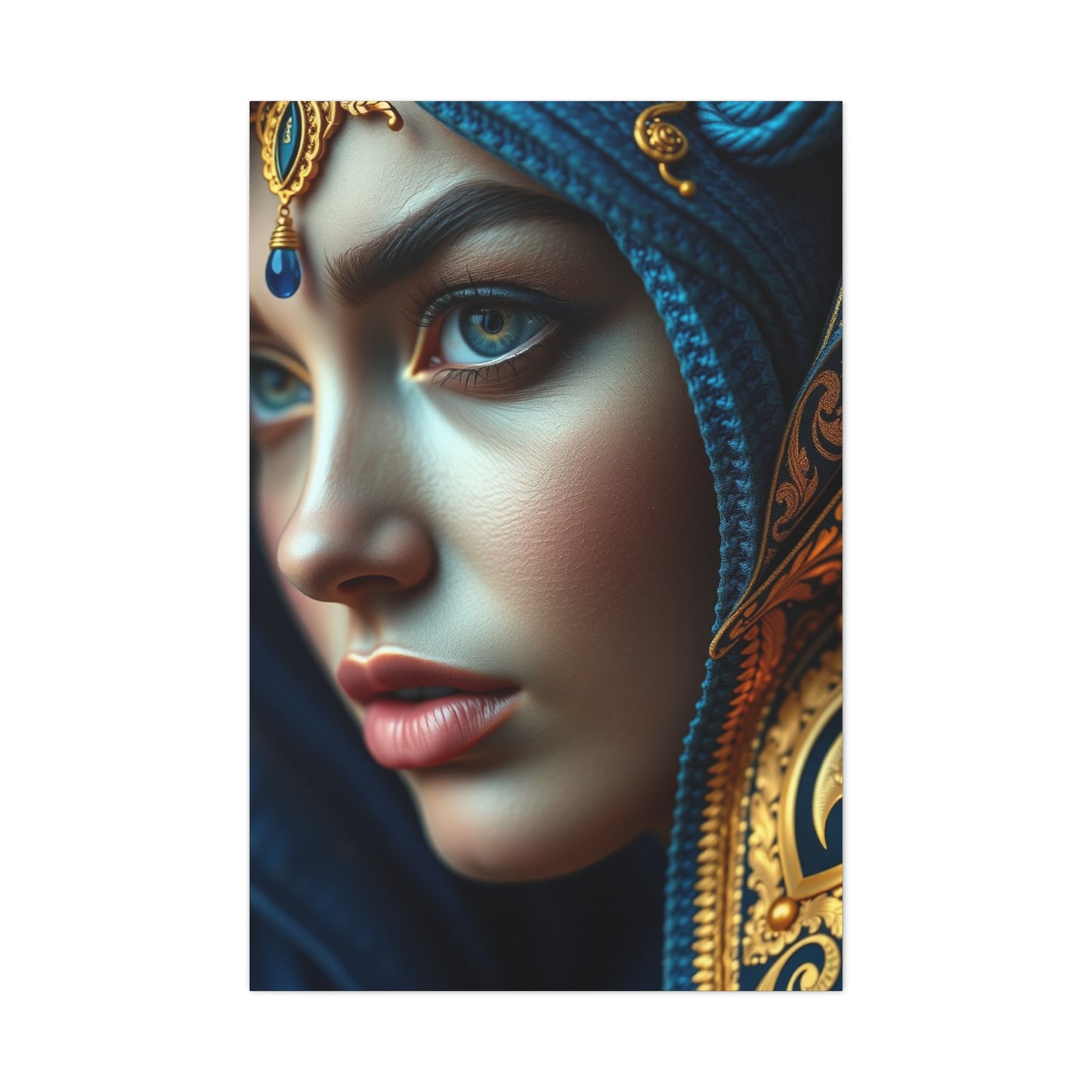 Supreme Blue & Gold Art Collection Wall Art & Canvas Print