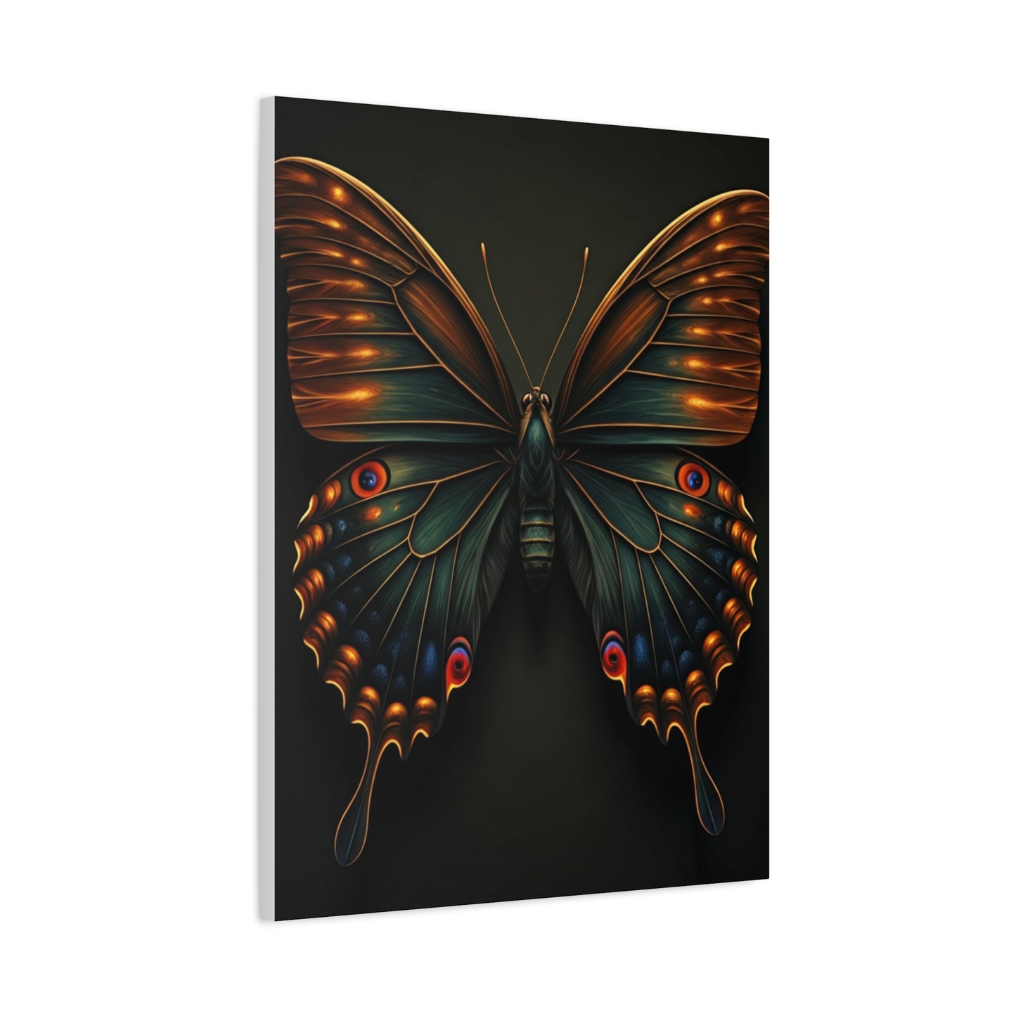 Peacock Pattern Butterfly Portrait Wall Art & Canvas Prints