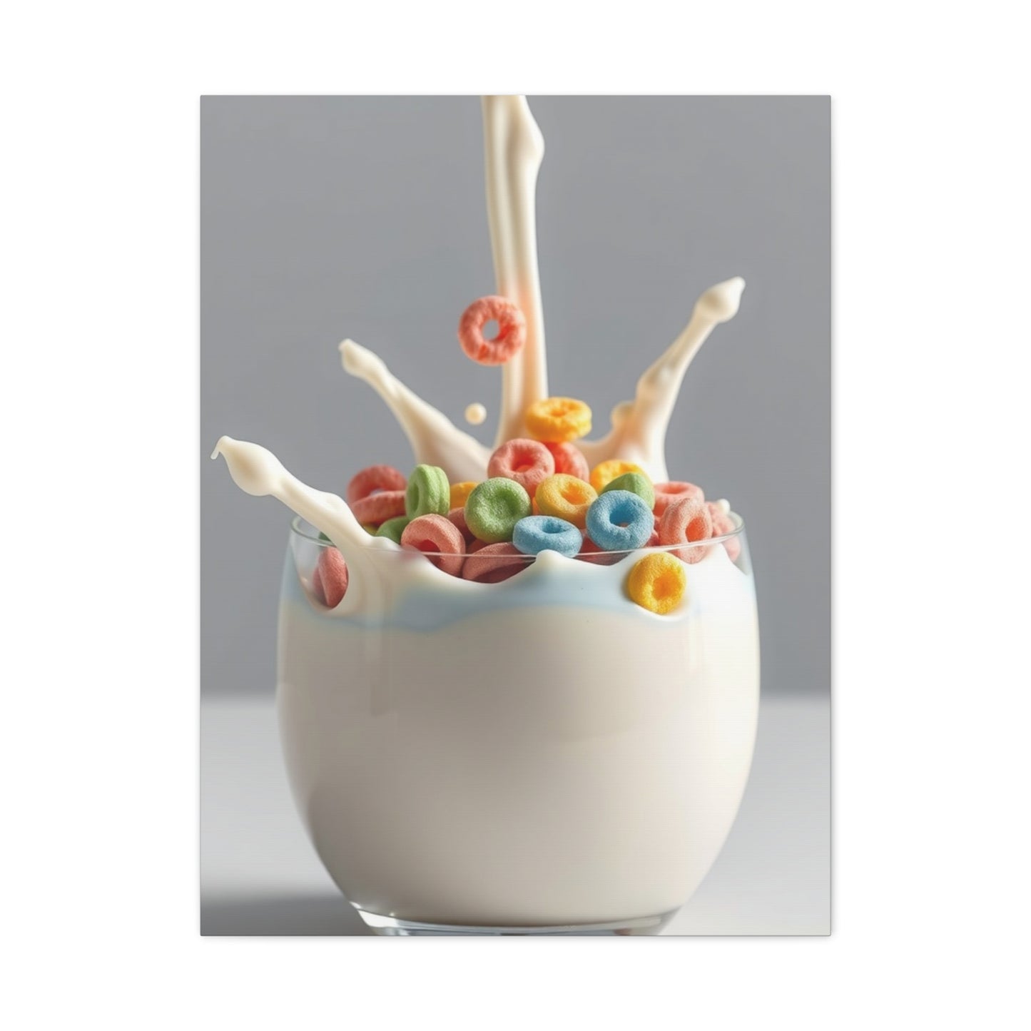 Luminous Milk Whirl Painting Wall Art & Canvas Print