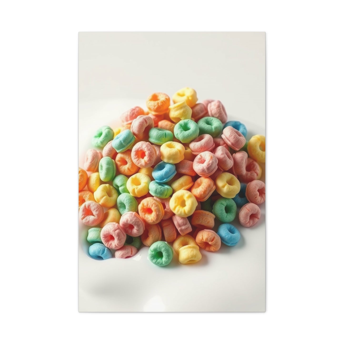 Kaleidoscope in Cream Canvas Wall Art & Canvas Print