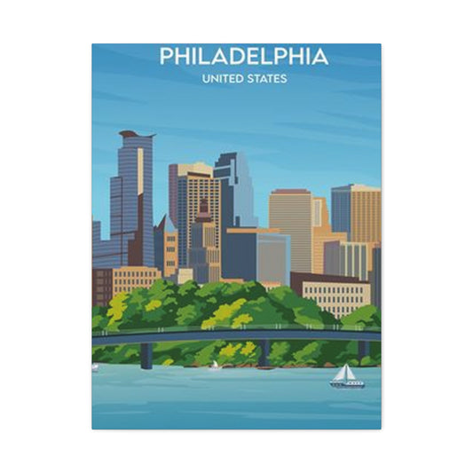 Philadelphia United States Poster Wall Art & Canvas Prints