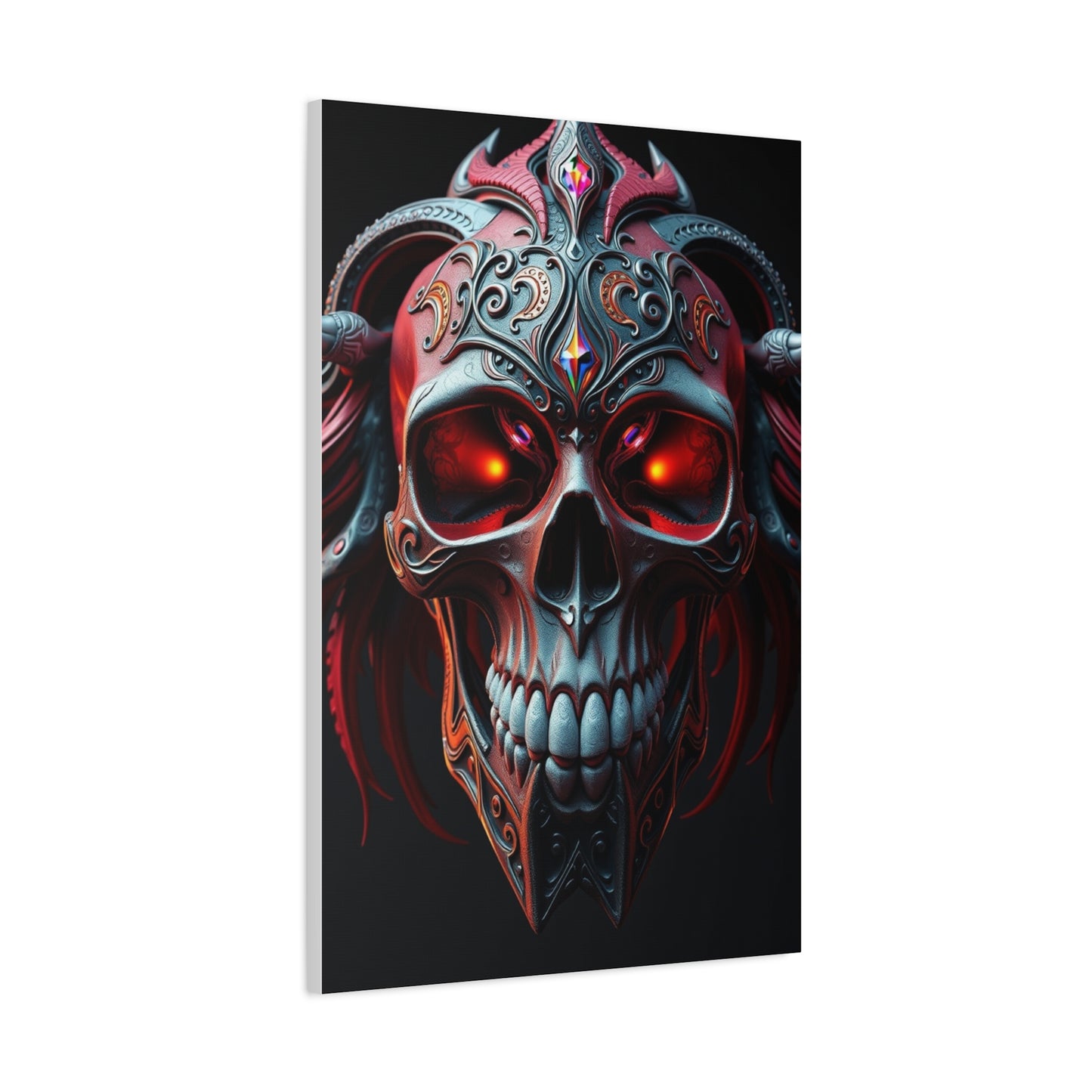 Supreme 3D Trippy Skull Art By Ali Gulec Art Collection Wall Art & Canvas Print