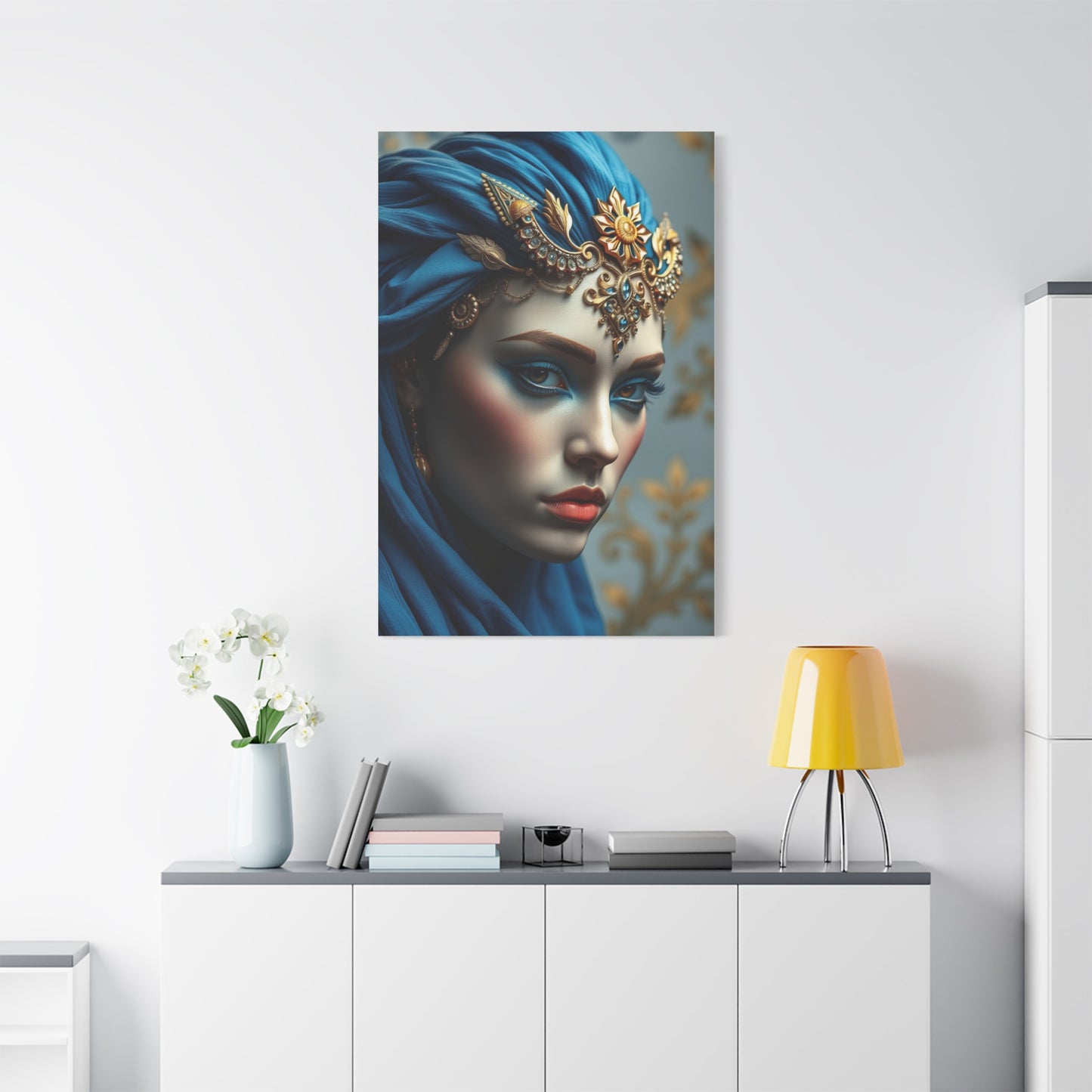 Blue & Gold Art Supreme Gallery Wall Art & Canvas Print