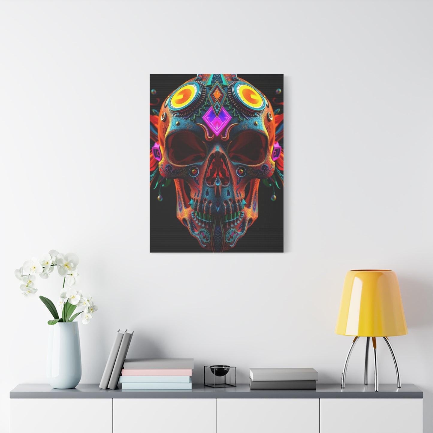 3D Trippy Skull Art By Ali Gulec Art Luxury Canvas Wall Art & Canvas Print