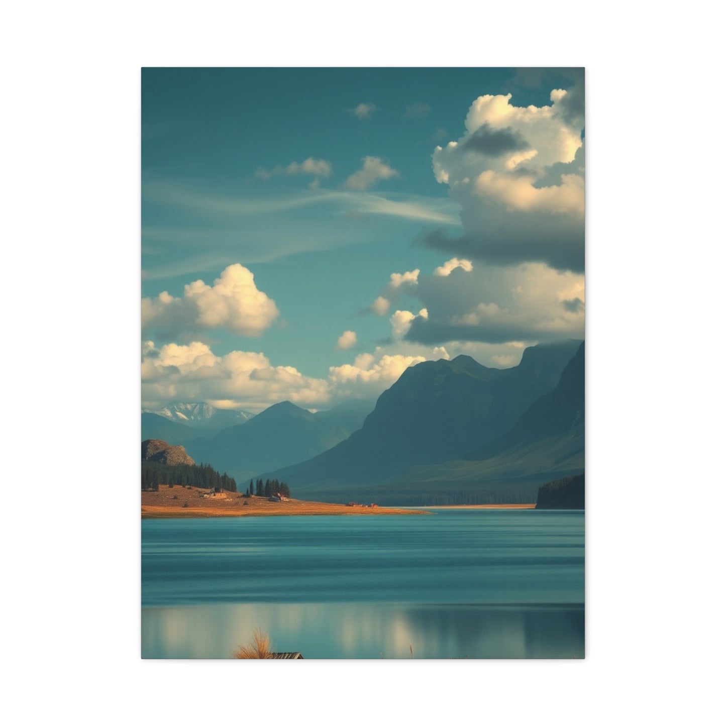 Serene Topography Canvas Wall Art & Canvas Print