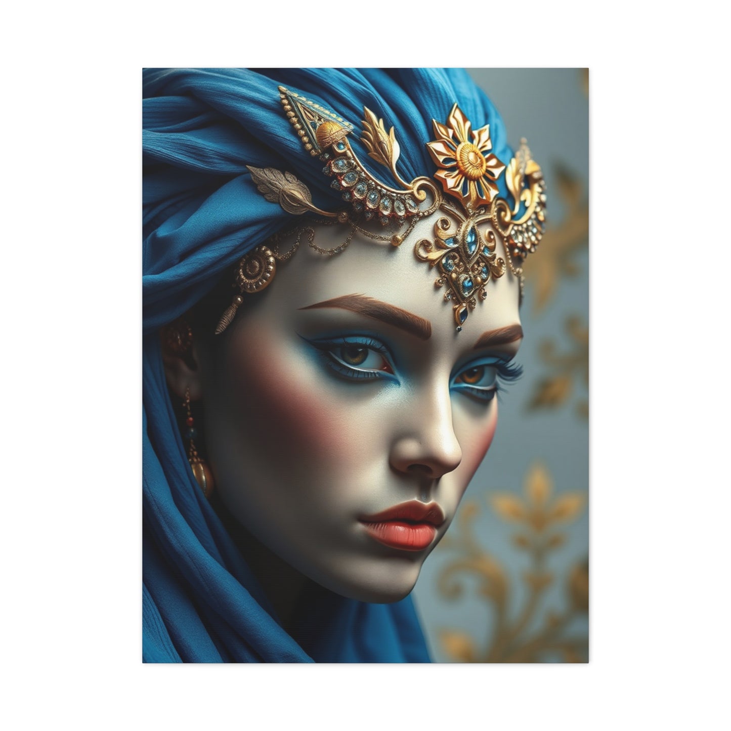 Blue & Gold Art Supreme Gallery Wall Art & Canvas Print