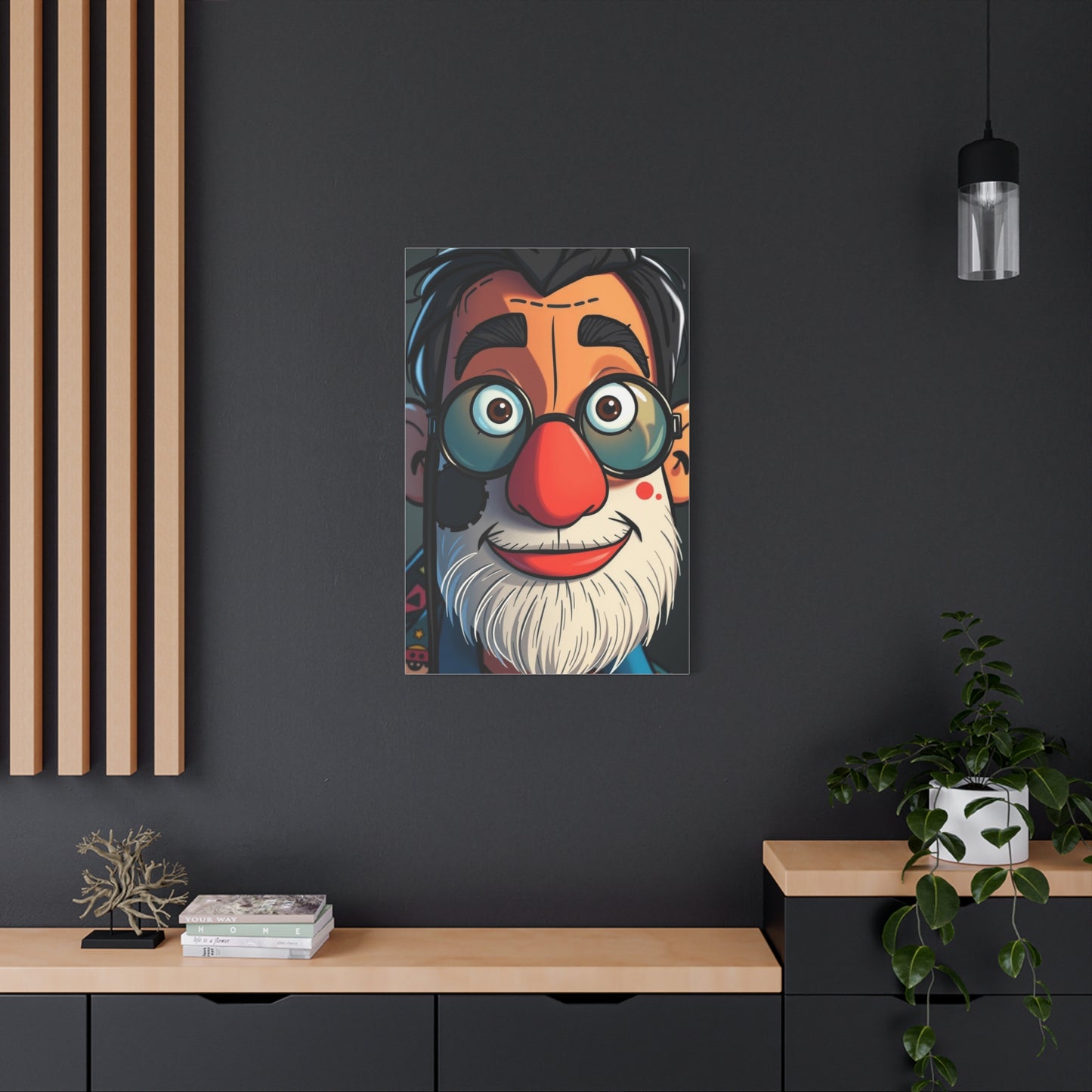 Posh Cartoon Ensemble Art Wall Art & Canvas Print