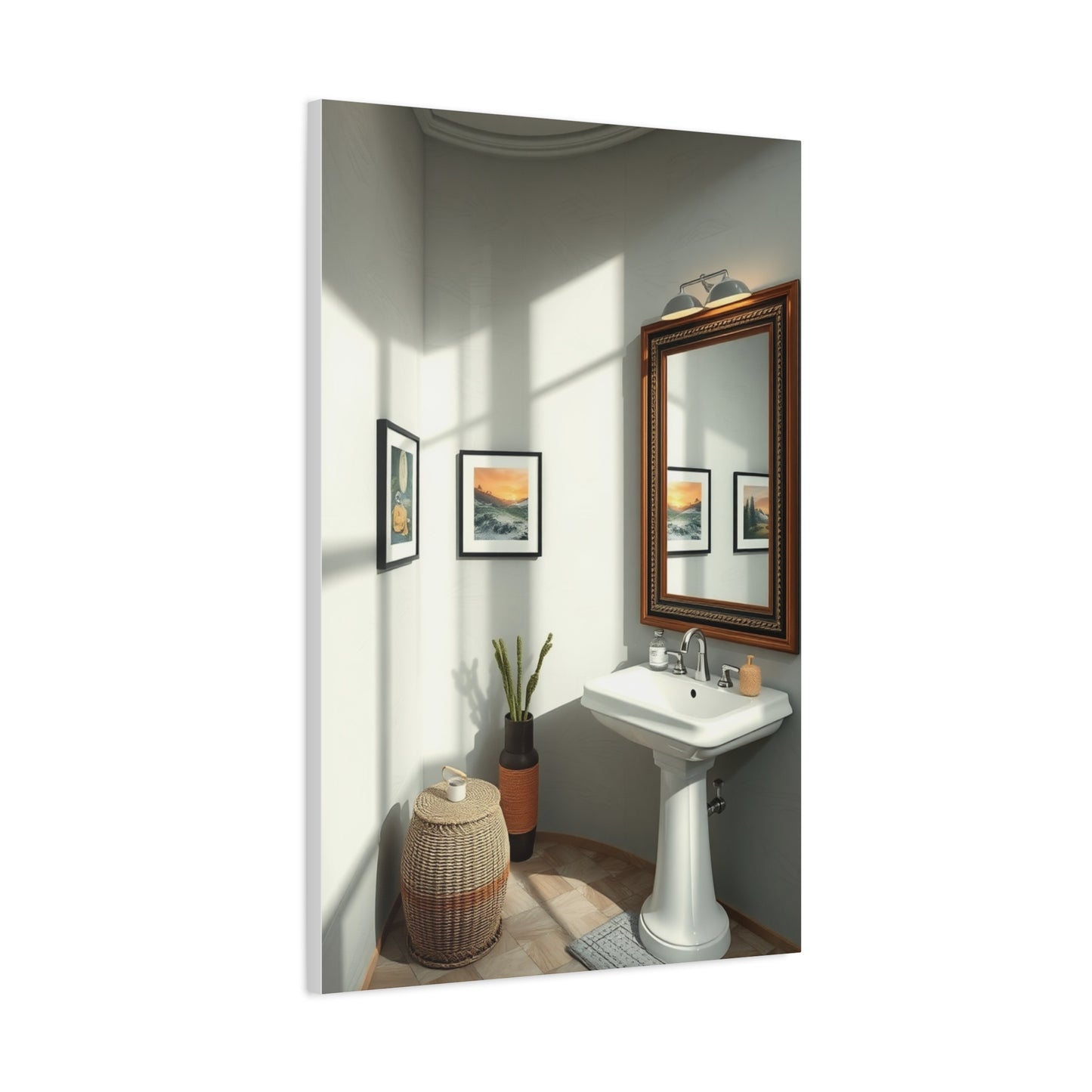 Sophisticated Spa Scene Canvas Wall Art & Canvas Print